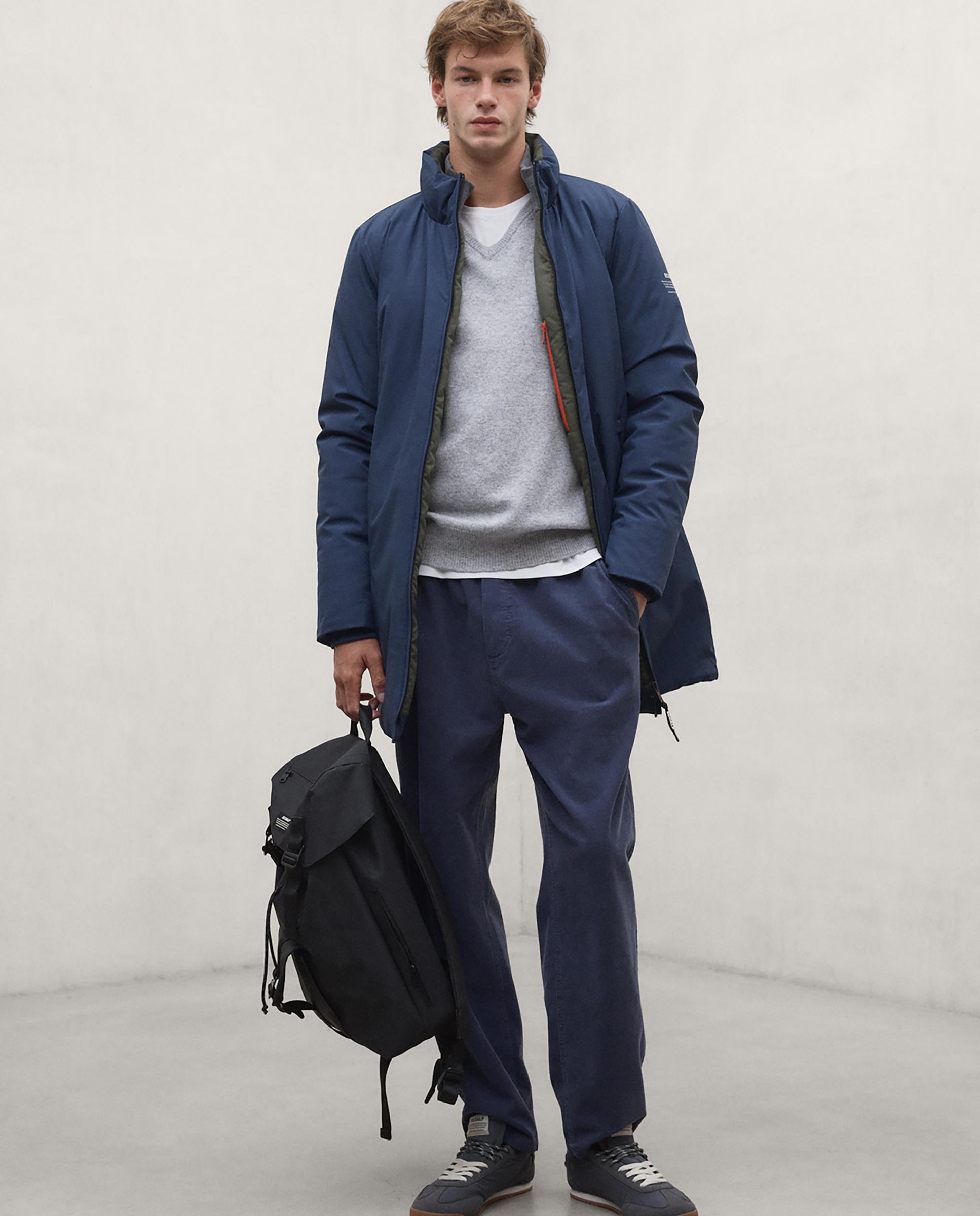 Parka de hombre grays con cierre de cremallera - Ecoalf - Azul Azul-1