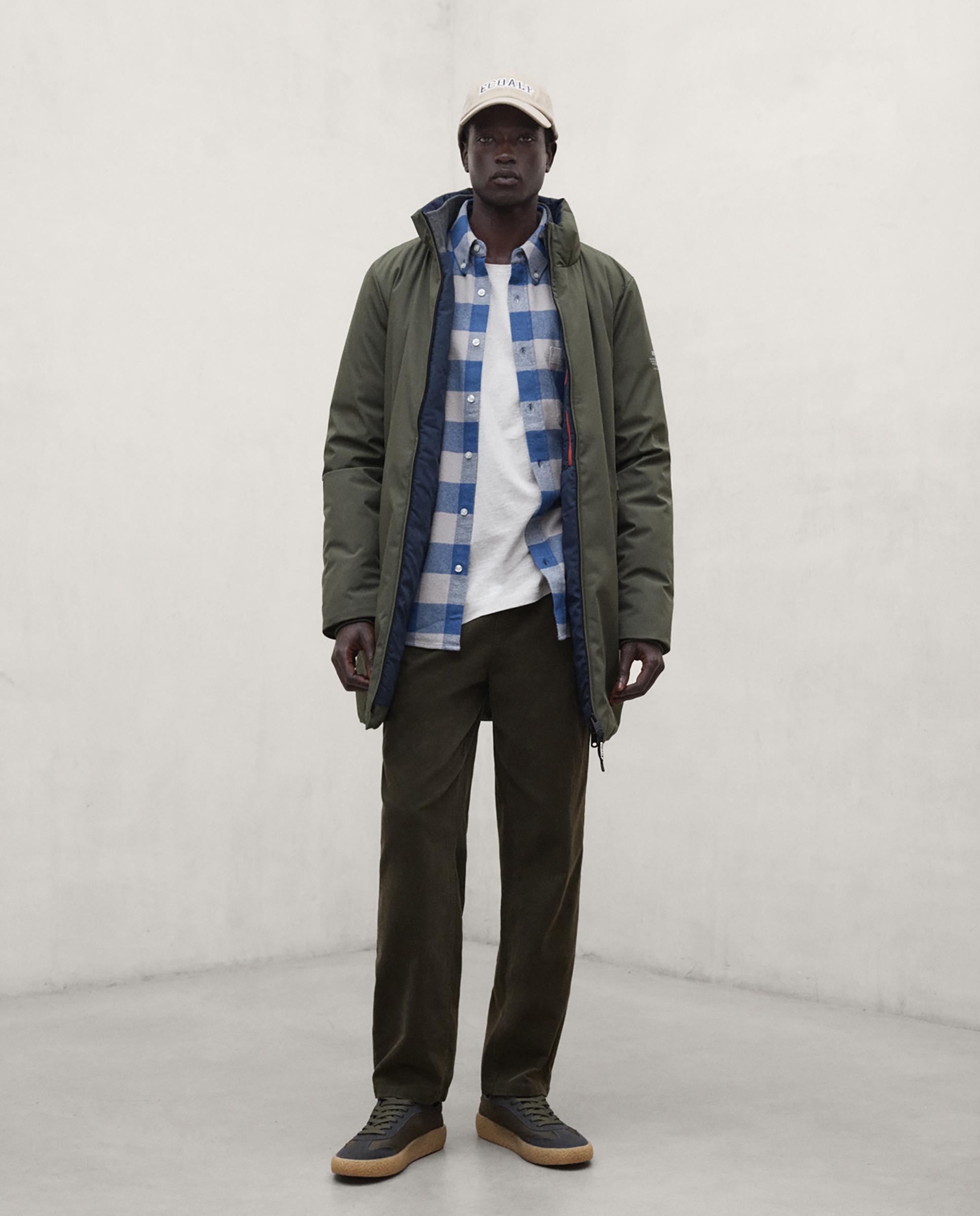 Parka de hombre grays con cierre de cremallera - Ecoalf - Kaki Kaki-1