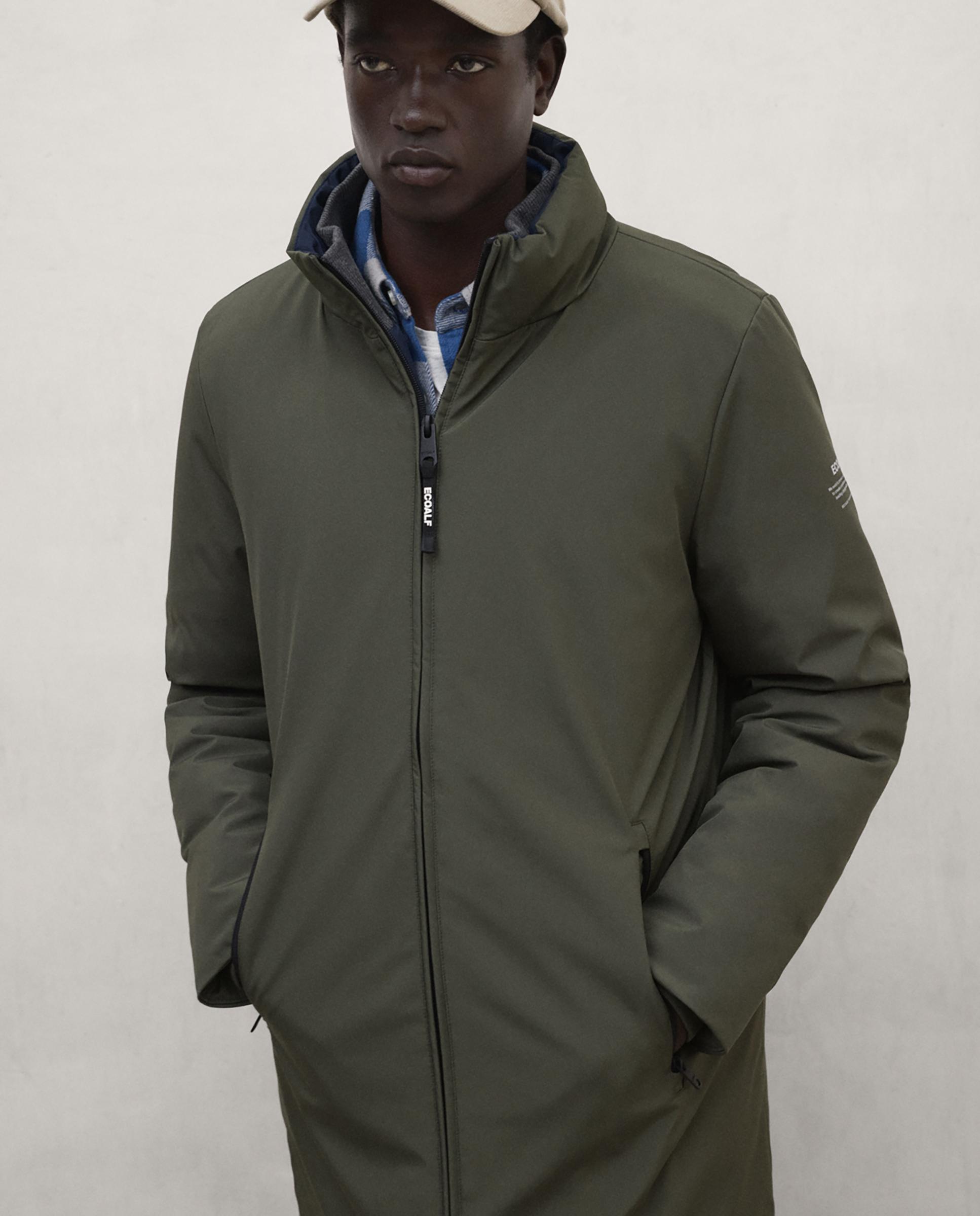 Parka de hombre grays con cierre de cremallera - Ecoalf - Kaki Kaki-4