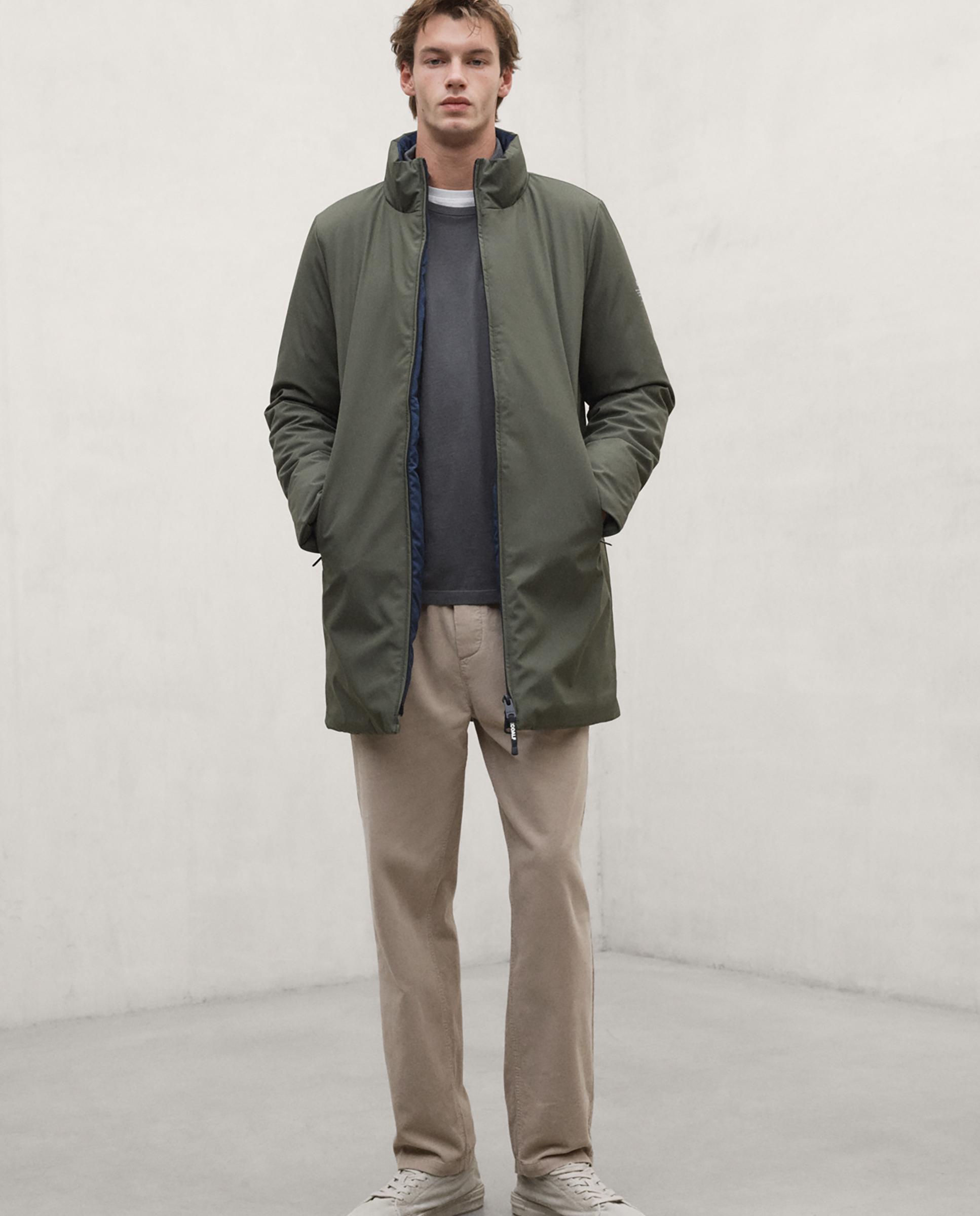 Parka de hombre grays con cierre de cremallera - Ecoalf - Kaki Kaki-5