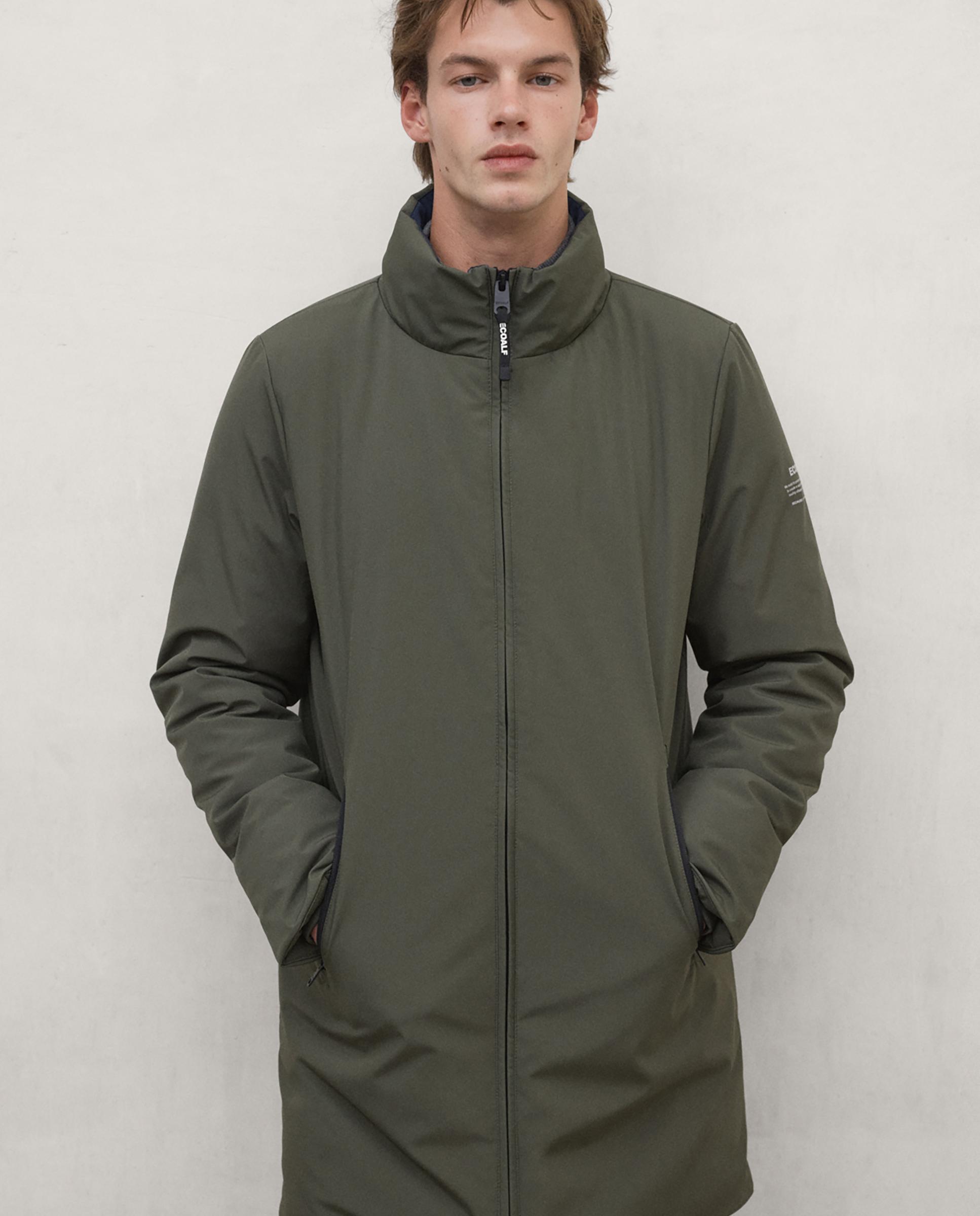 Parka de hombre grays con cierre de cremallera - Ecoalf - Kaki Kaki-9