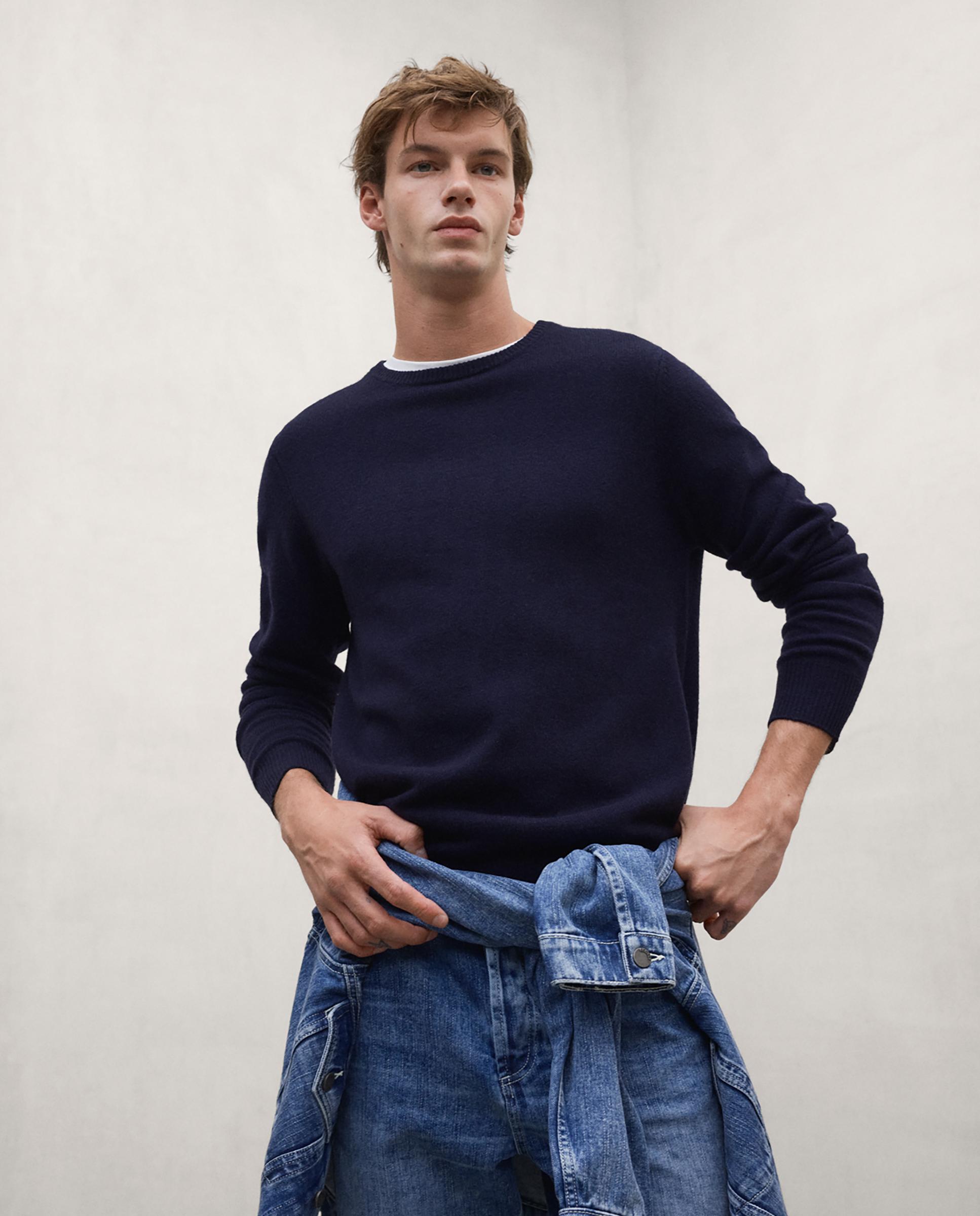 Imagen 1 de Jersey de hombre laguna con cuello alto de corte regular - Ecoalf - Azul marino Azul marino