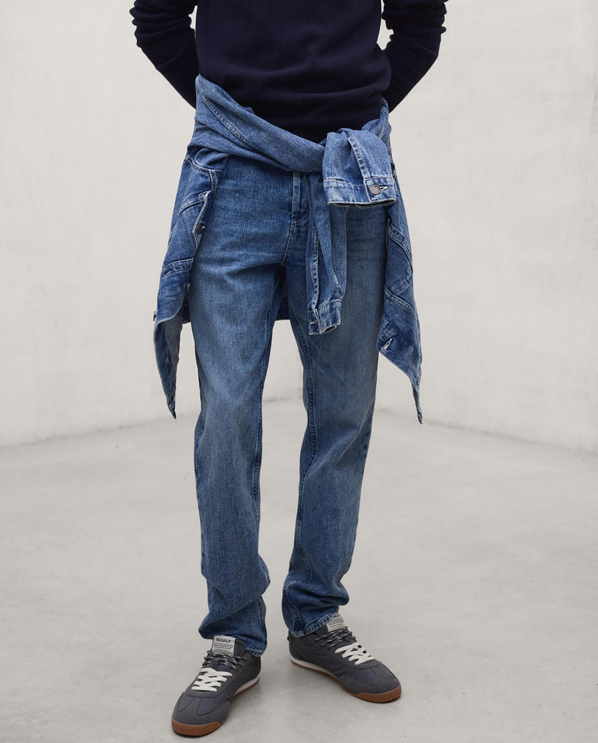 Imagen 4 de Jersey de hombre laguna con cuello alto de corte regular - Ecoalf - Azul marino Azul marino