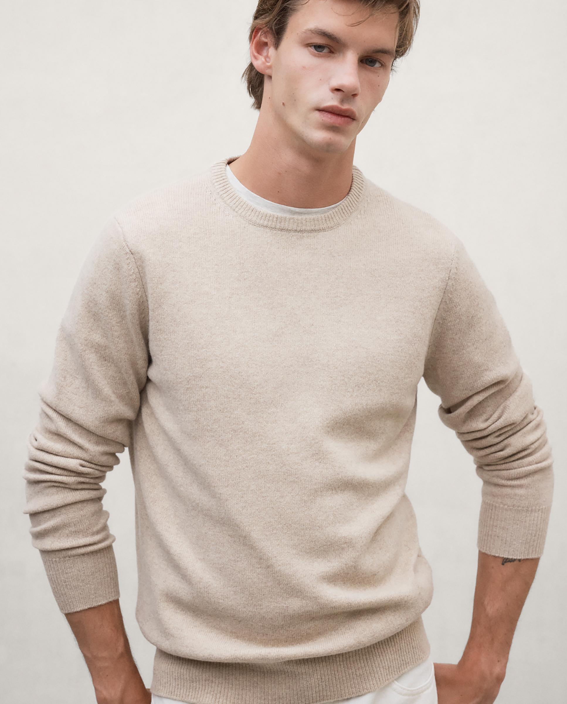Imagen 1 de Jersey de hombre laguna con cuello alto de corte regular - Ecoalf - Camel Camel