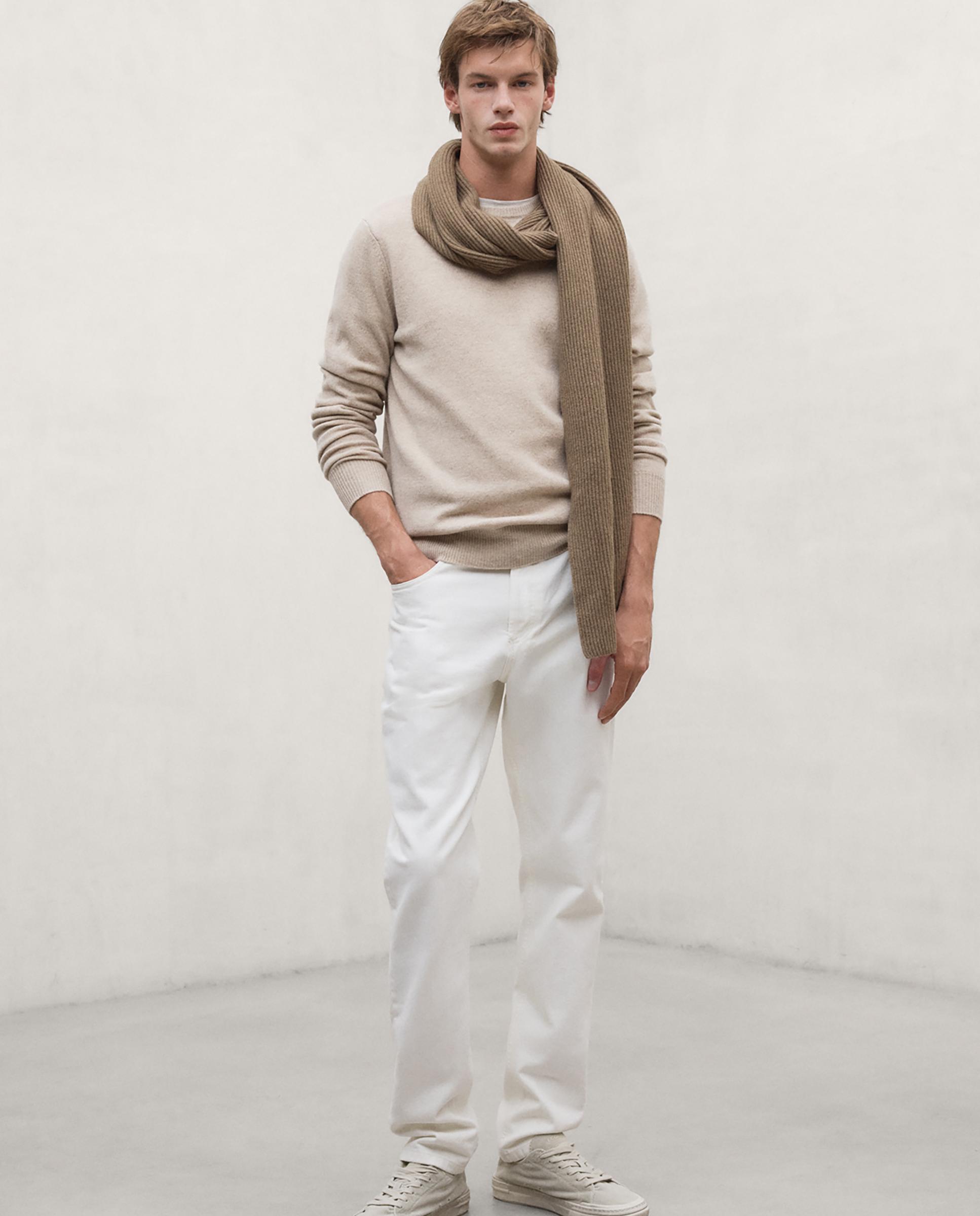 Imagen 3 de Jersey de hombre laguna con cuello alto de corte regular - Ecoalf - Camel Camel