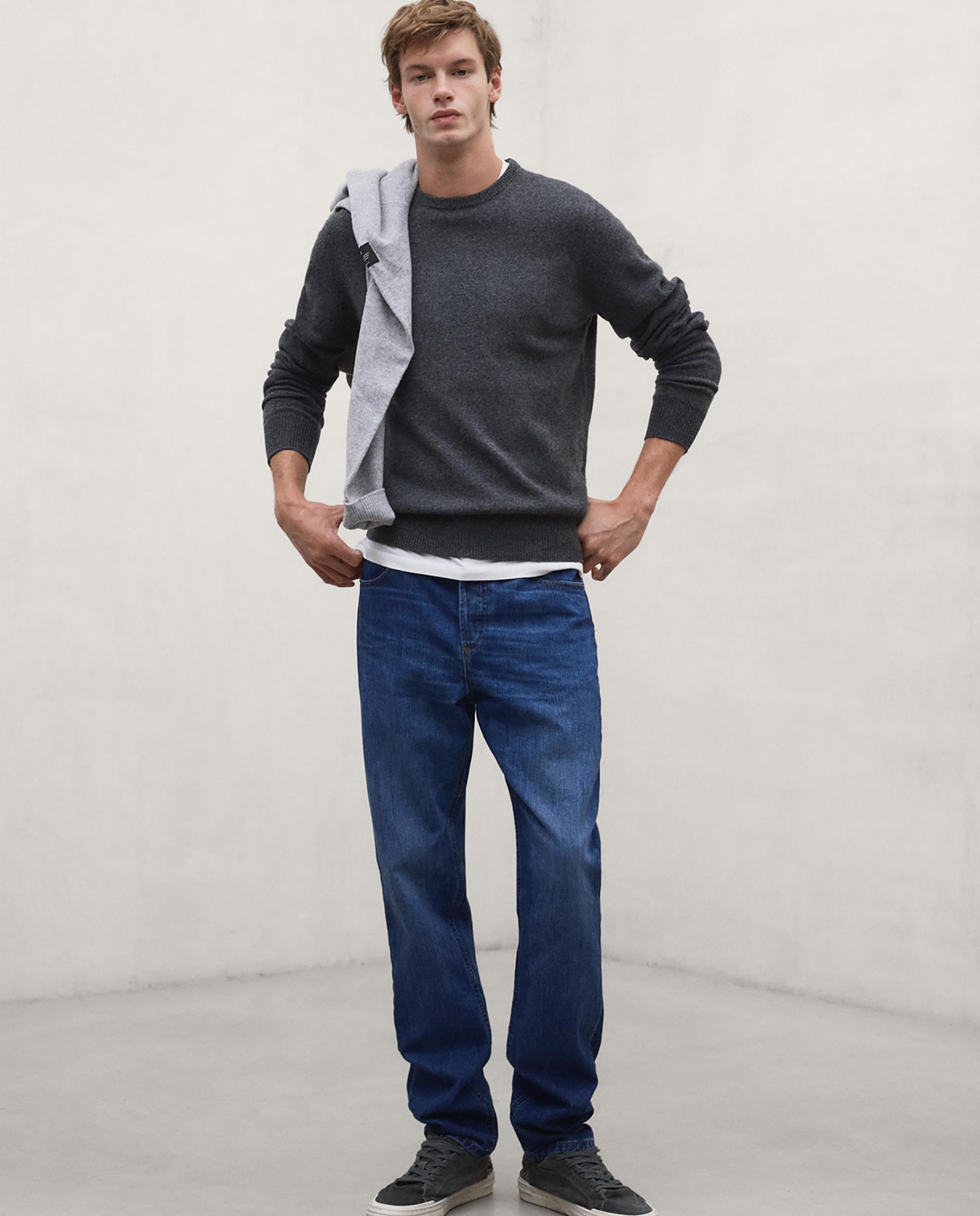 Imagen 2 de Jersey de hombre laguna con cuello alto de corte regular - Ecoalf - Gris oscuro Gris oscuro