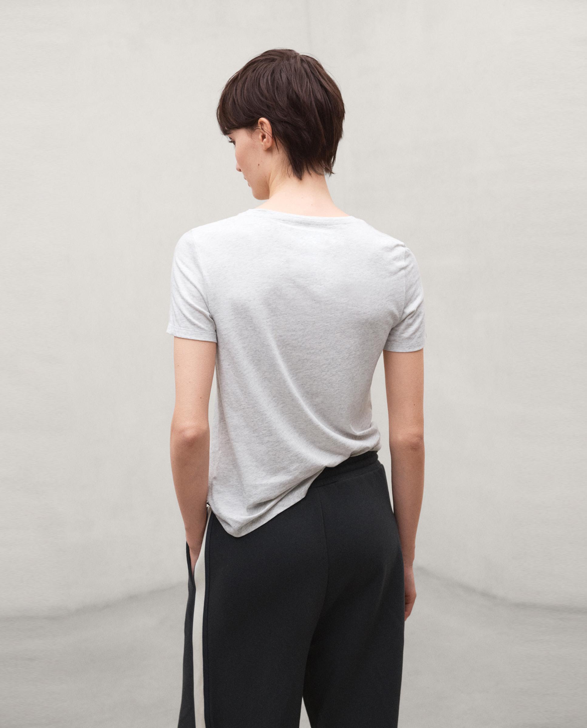 Camiseta de mujer de algodón orgánico regular fit lake - Ecoalf - Crudo Crudo-2