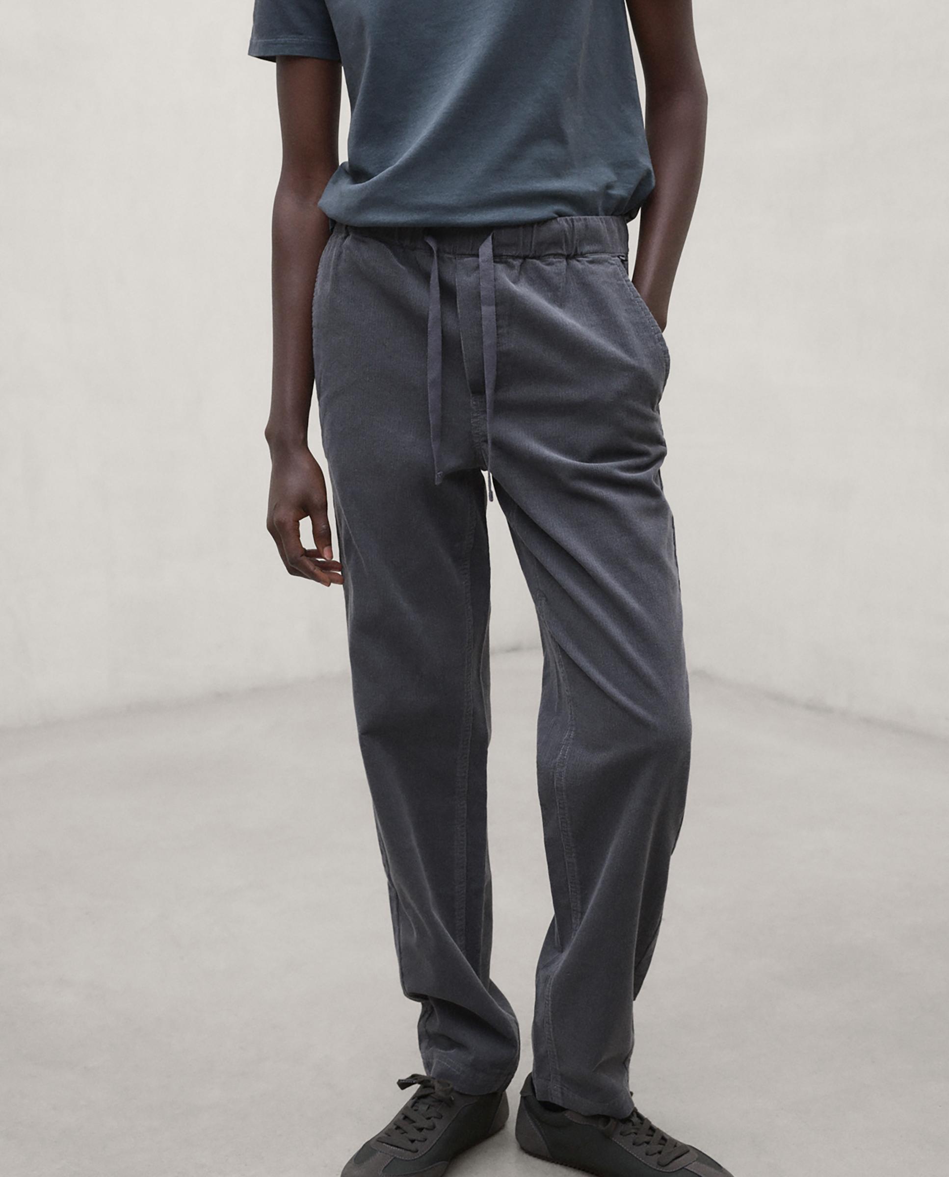 Pantalón recto de mujer de algodón orgánico pana sanz - Ecoalf - Gris cuarzo metalizado Gris cuarzo metalizado-4