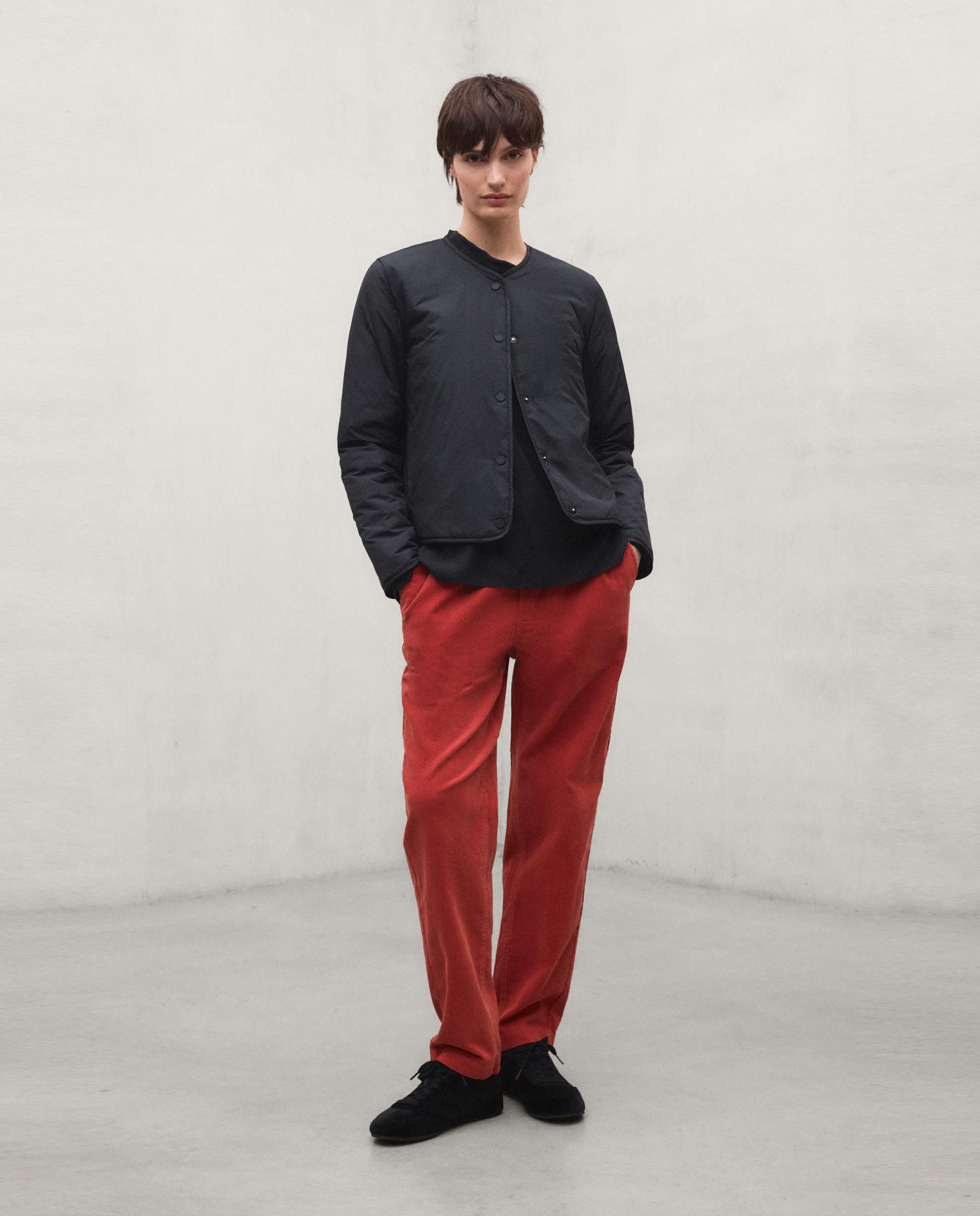 Pantalón recto de mujer de algodón orgánico pana sanz - Ecoalf - Naranja Naranja-1