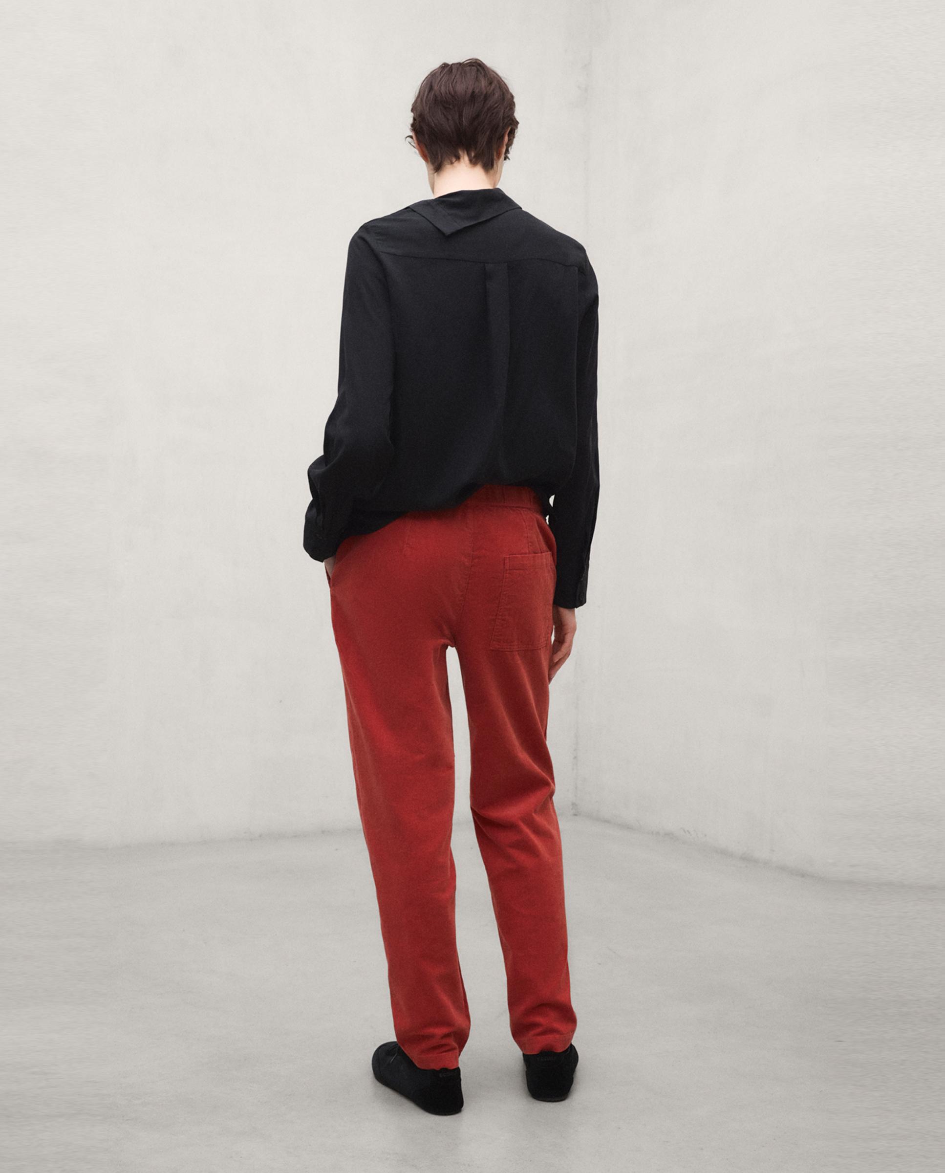 Pantalón recto de mujer de algodón orgánico pana sanz - Ecoalf - Naranja Naranja-2