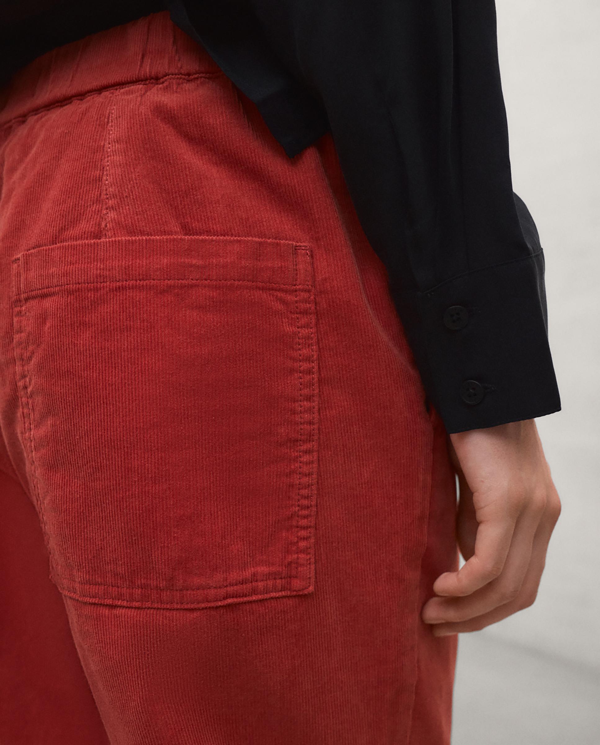 Pantalón recto de mujer de algodón orgánico pana sanz - Ecoalf - Naranja Naranja-4