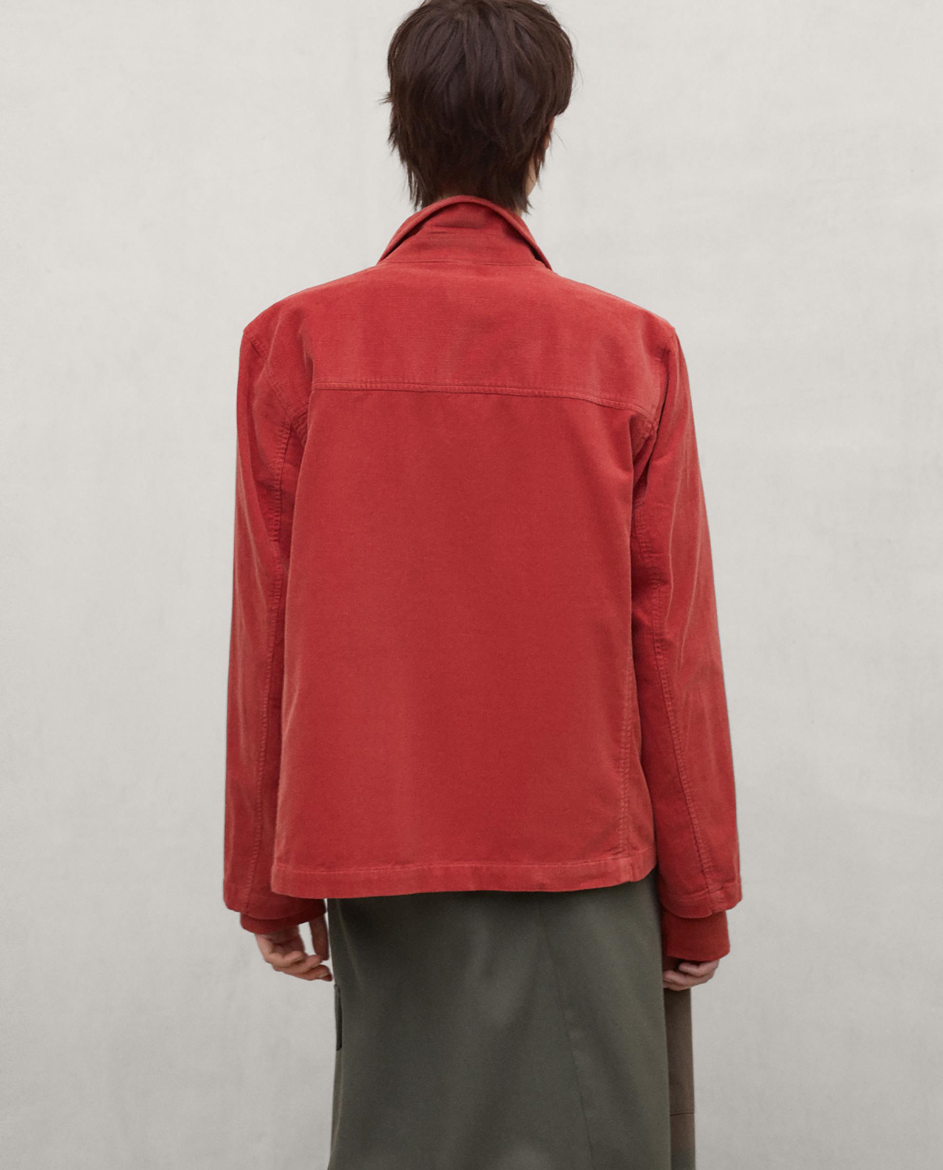Sobrecamisa de mujer becky con canesú en la espalda - Ecoalf - Naranja Naranja-2
