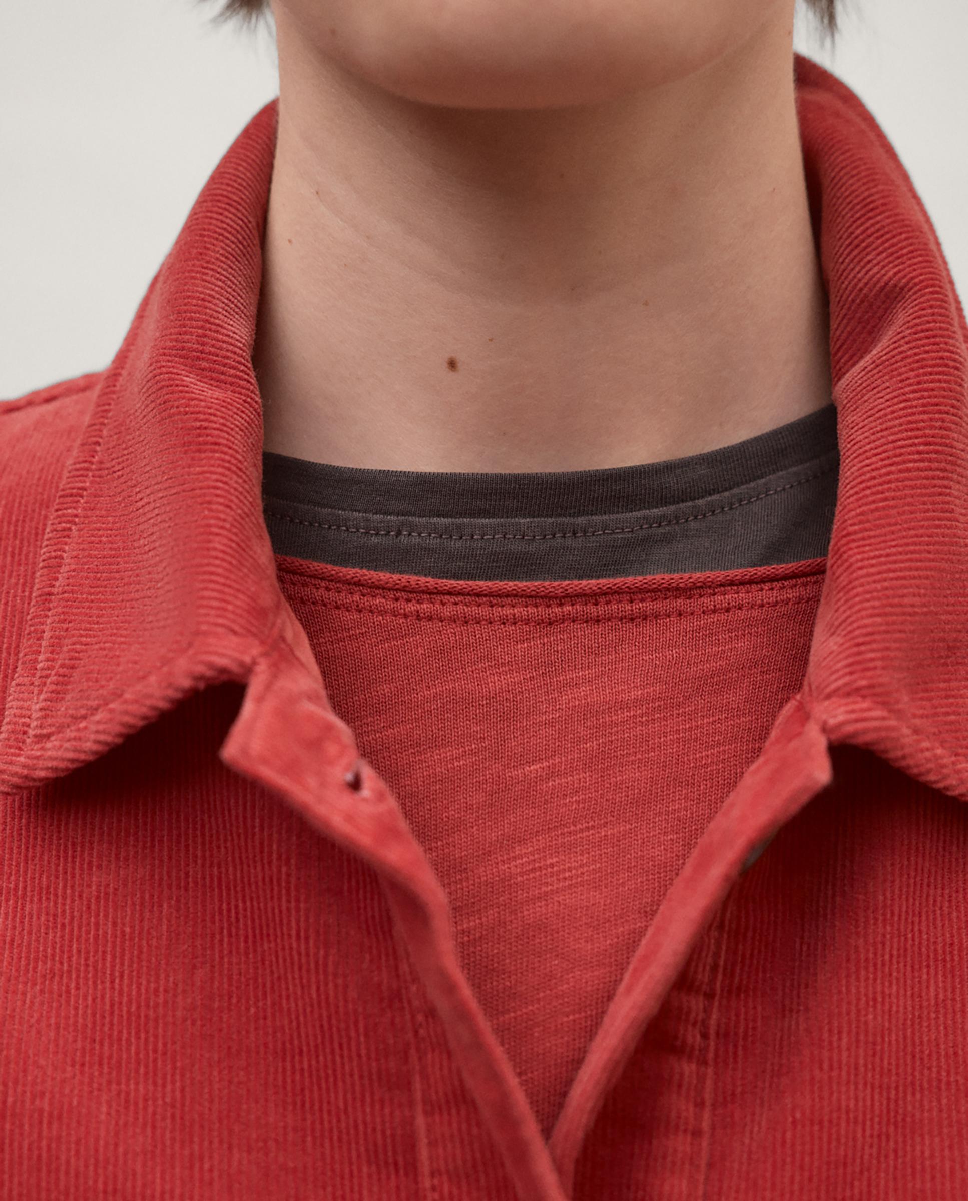 Sobrecamisa de mujer becky con canesú en la espalda - Ecoalf - Naranja Naranja-3