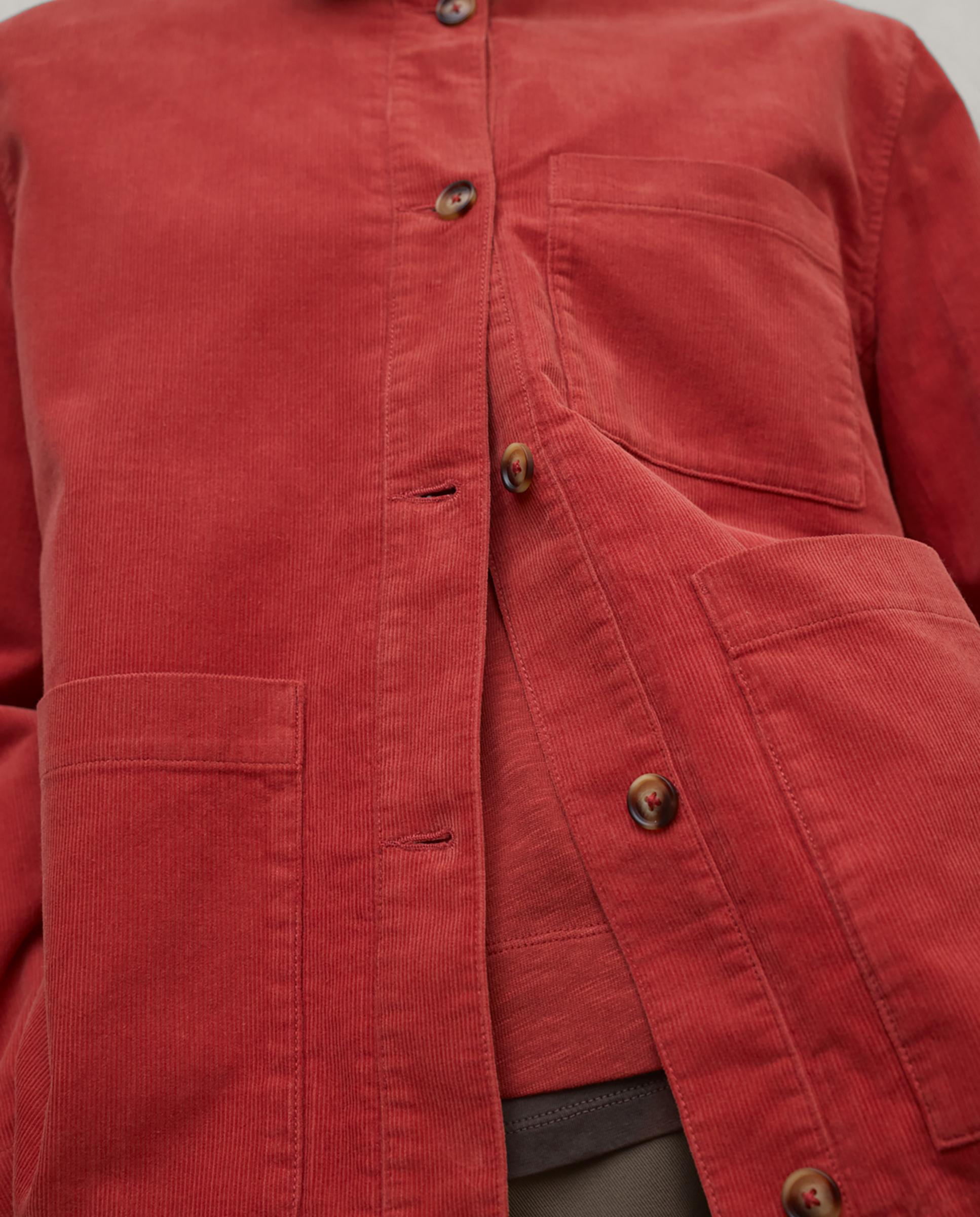 Sobrecamisa de mujer becky con canesú en la espalda - Ecoalf - Naranja Naranja-6