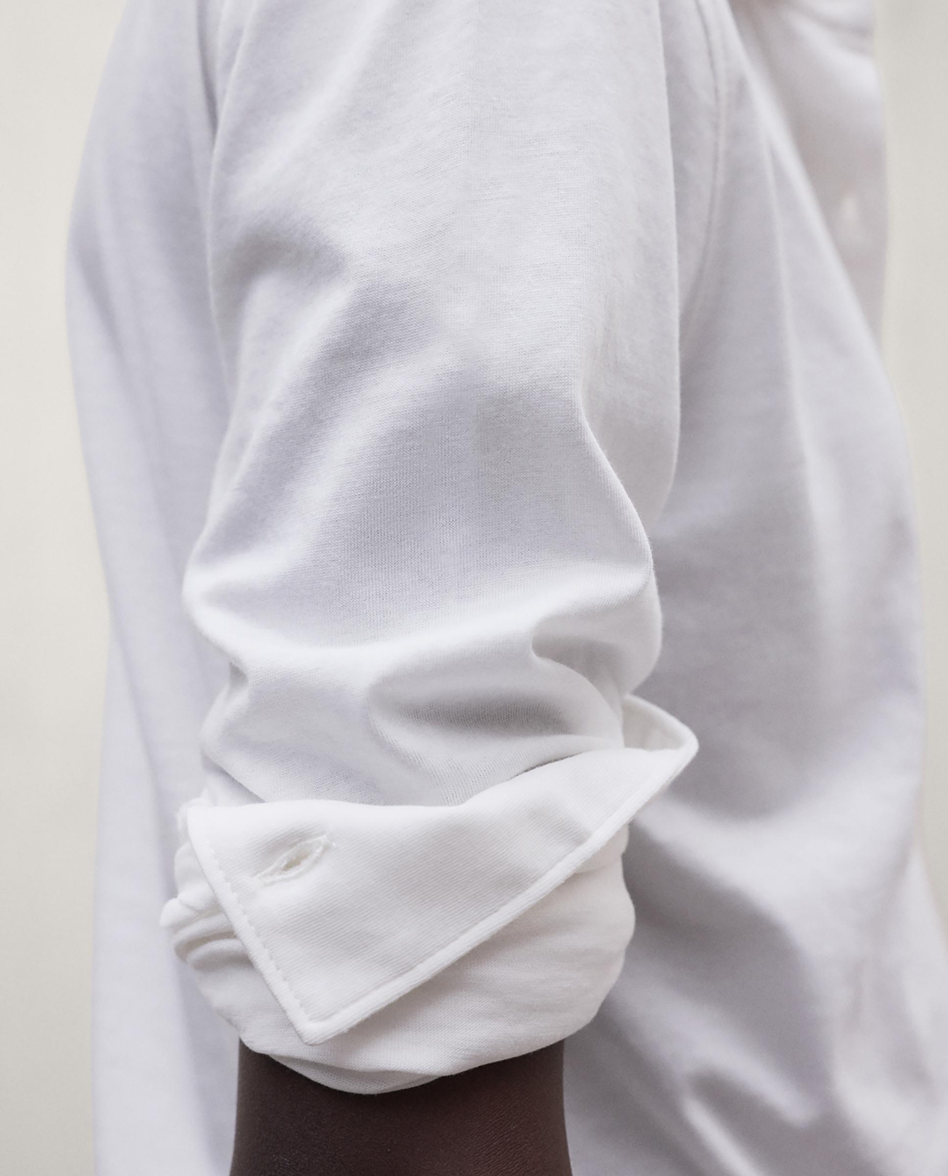 Camisa de mujer lasa de manga larga - Ecoalf - Blanco Blanco-4