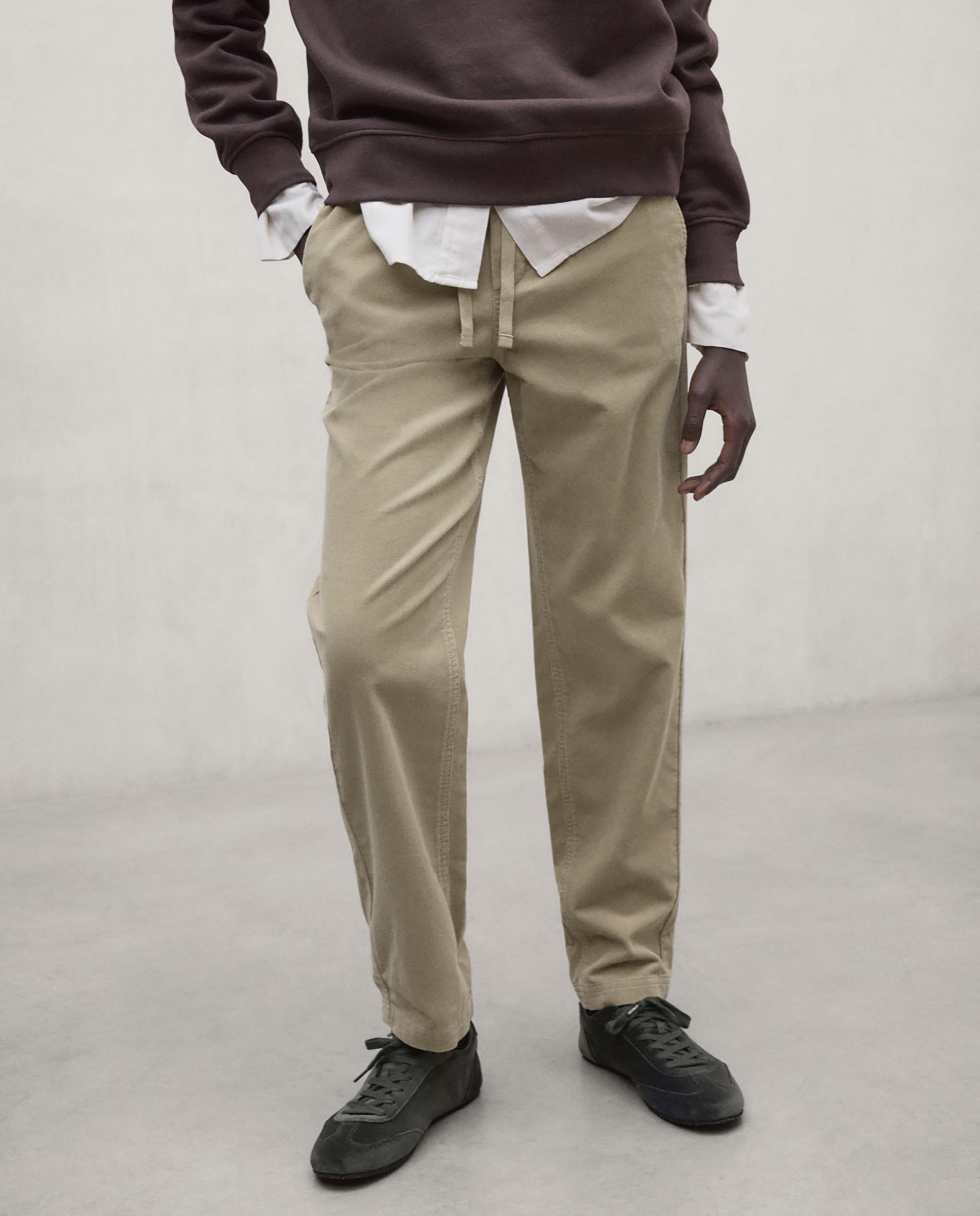 Pantalón recto de mujer de algodón orgánico pana sanz - Ecoalf - Camel Camel-2