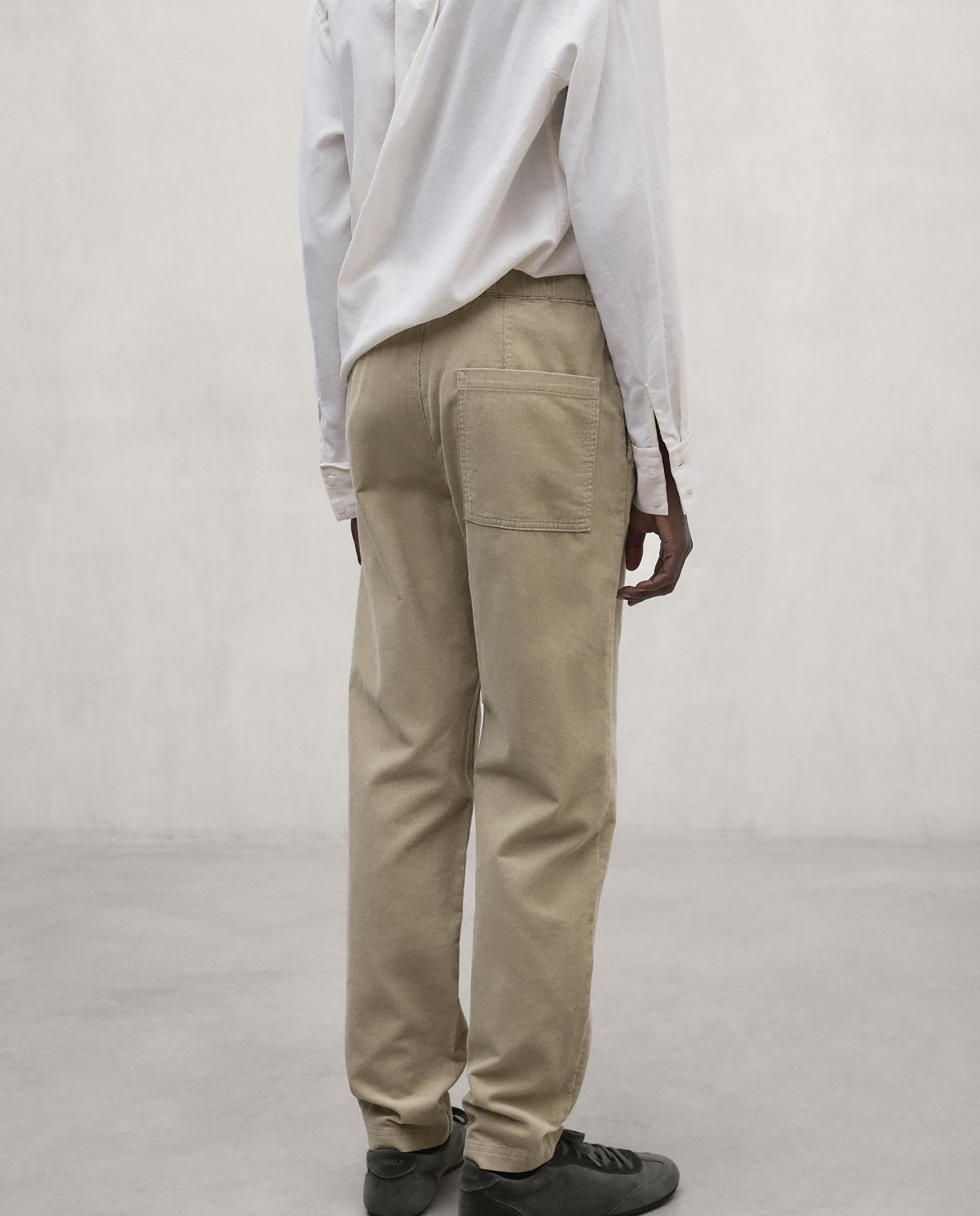 Pantalón recto de mujer de algodón orgánico pana sanz - Ecoalf - Camel Camel-3