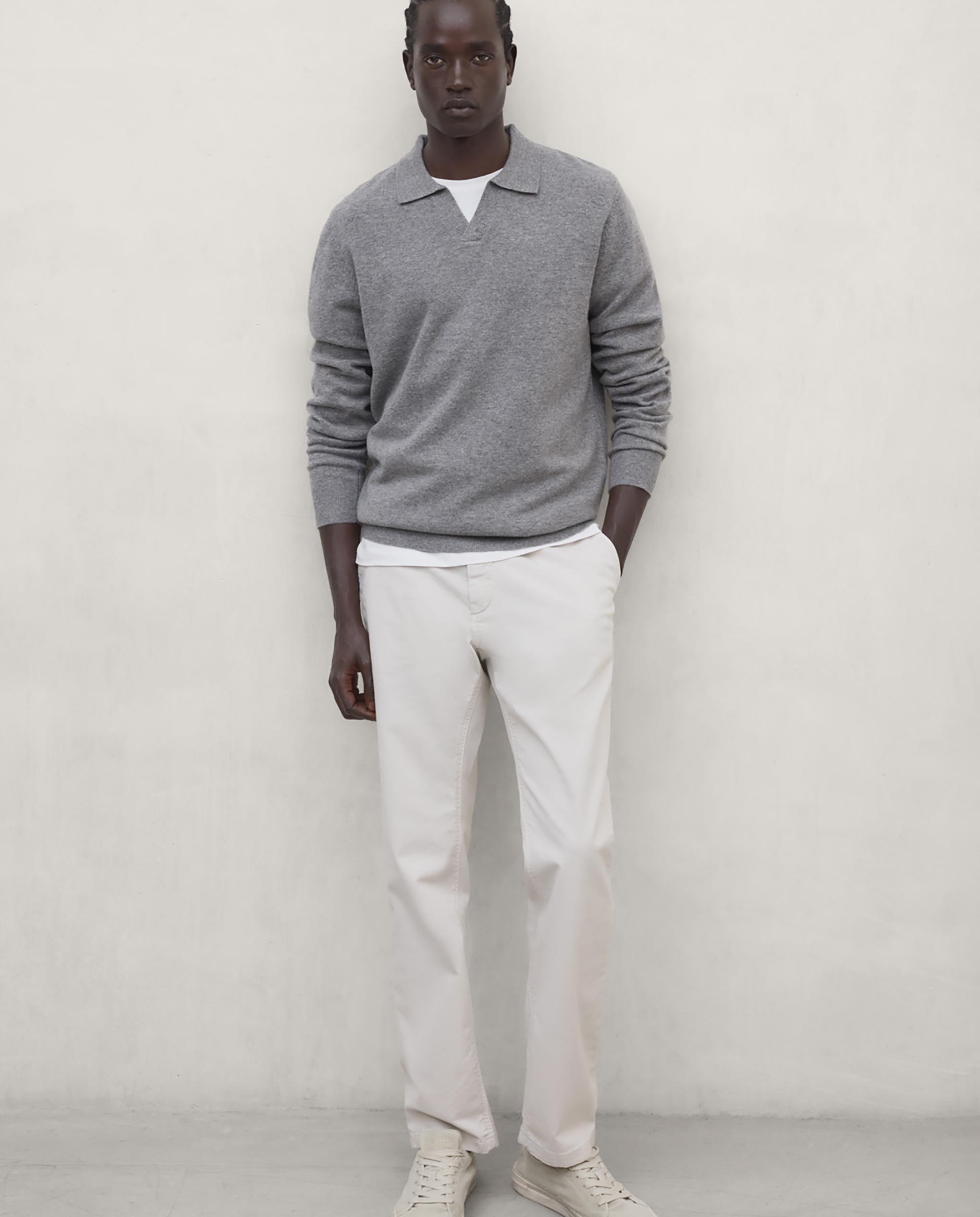 Imagen 2 de Jersey de hombre lana mopane con cuello camisero - Ecoalf - Gris Gris