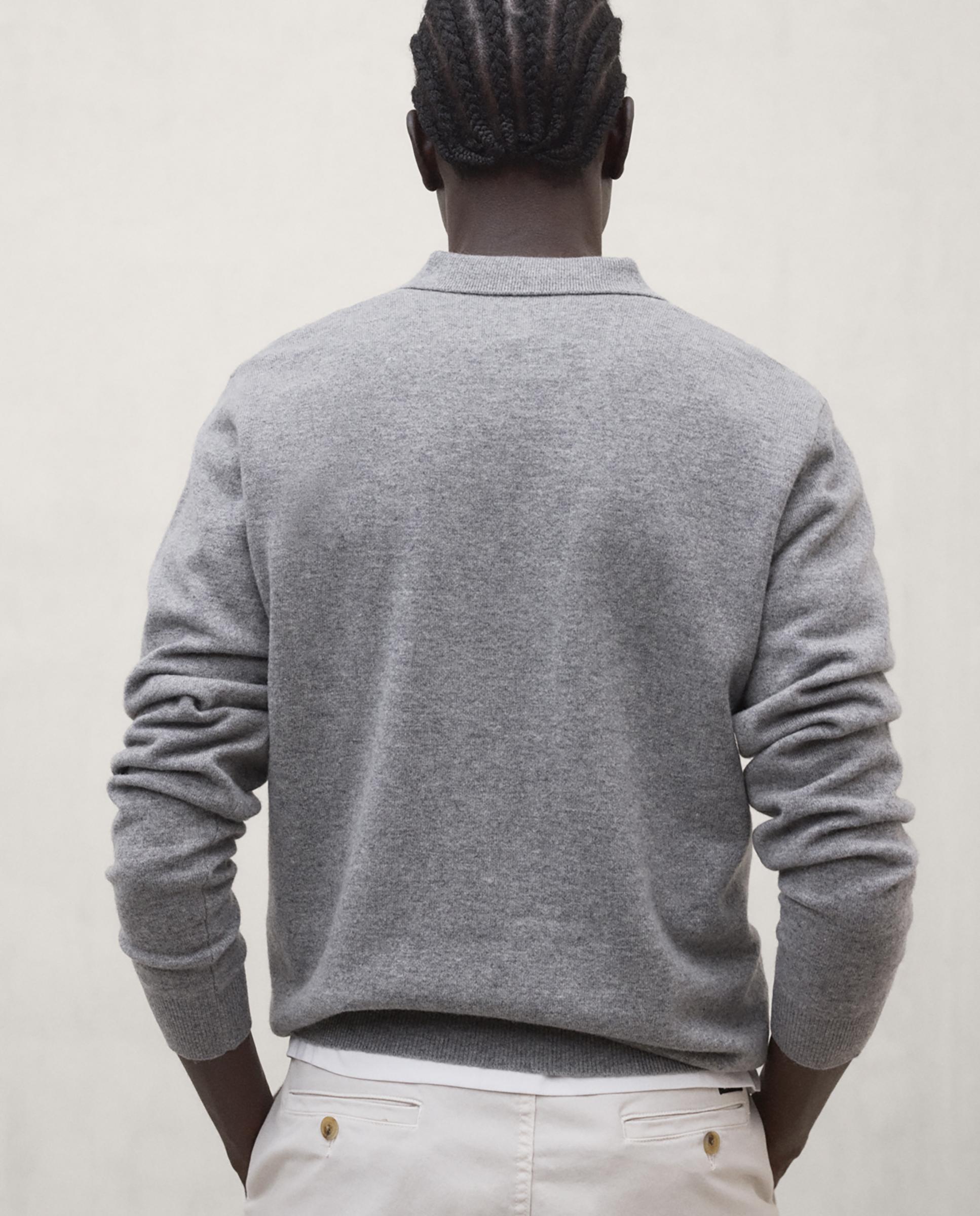Imagen 5 de Jersey de hombre lana mopane con cuello camisero - Ecoalf - Gris Gris