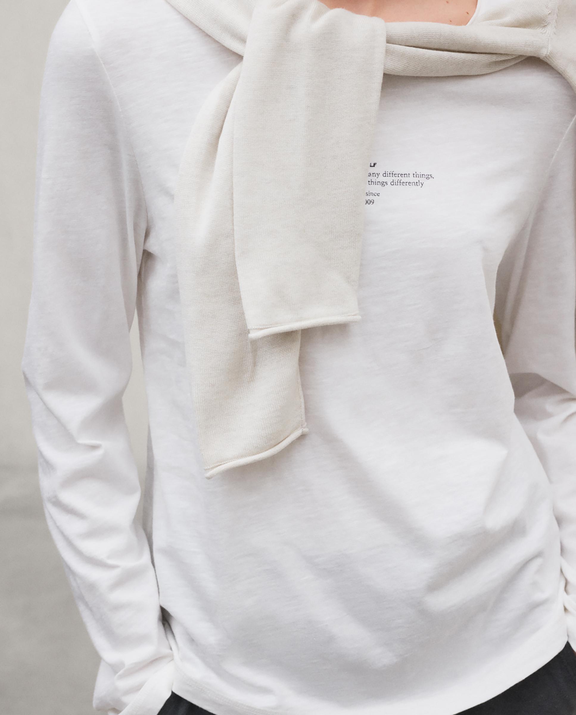 Camiseta de mujer de algodón regenerativo novar - Ecoalf - Blanco Blanco-2