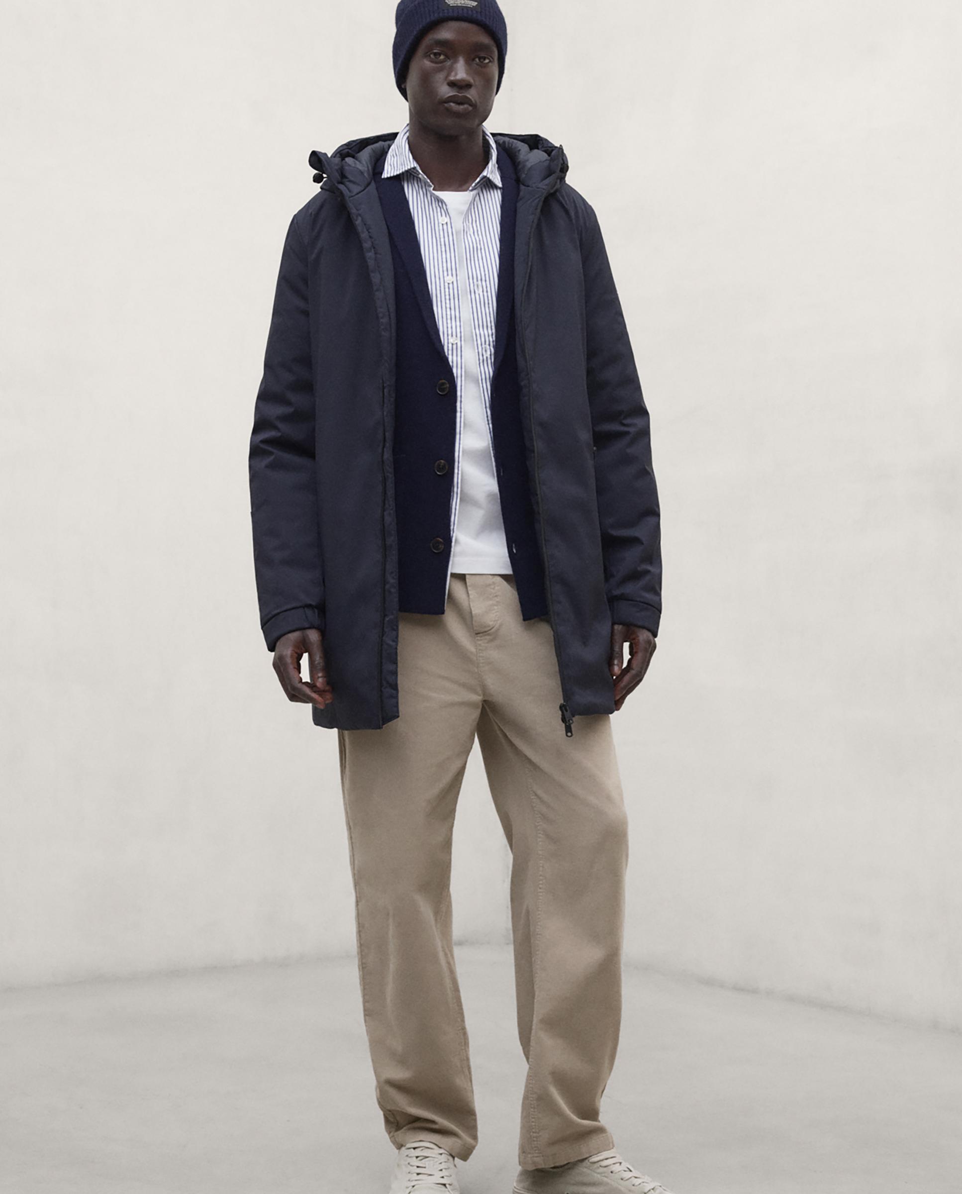 Imagen 1 de Parka de hombre pasu repelente al agua con capucha ajustable - Ecoalf - Azul marino Azul marino