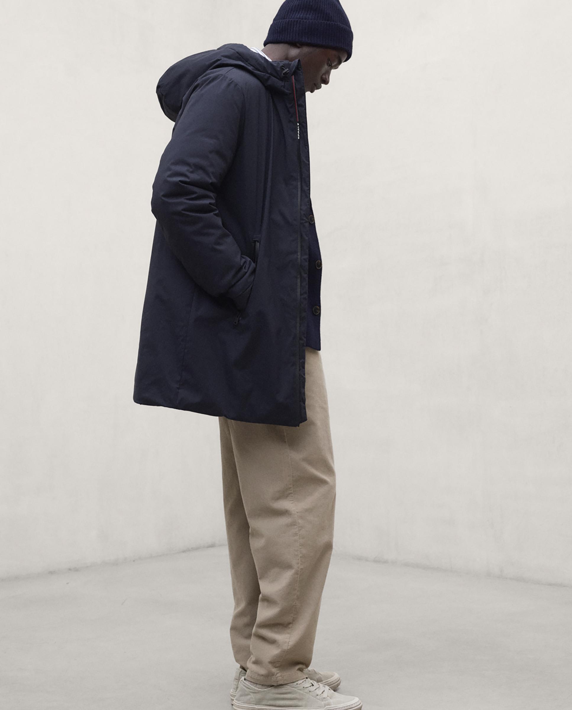 Imagen 2 de Parka de hombre pasu repelente al agua con capucha ajustable - Ecoalf - Azul marino Azul marino
