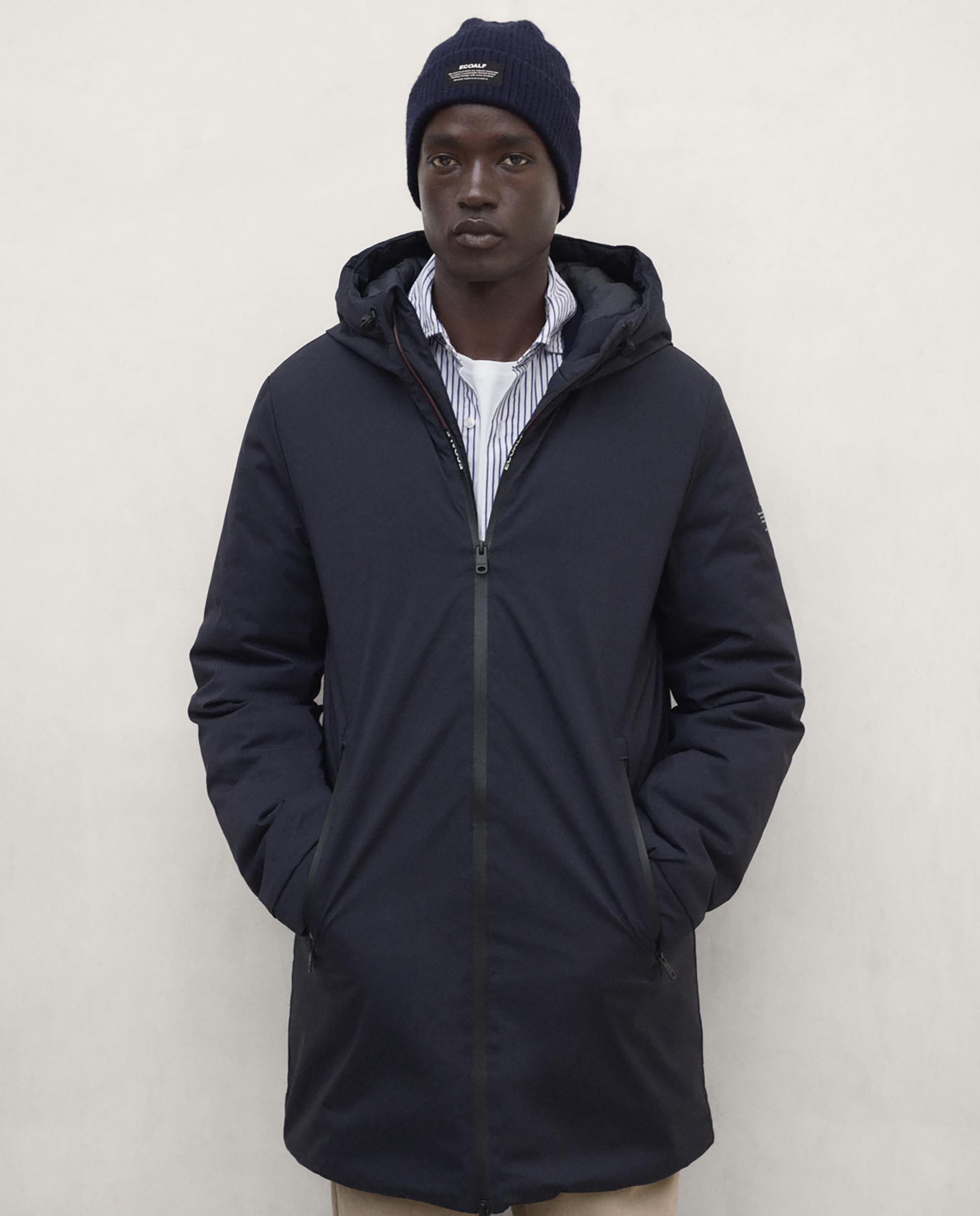 Imagen 4 de Parka de hombre pasu repelente al agua con capucha ajustable - Ecoalf - Azul marino Azul marino