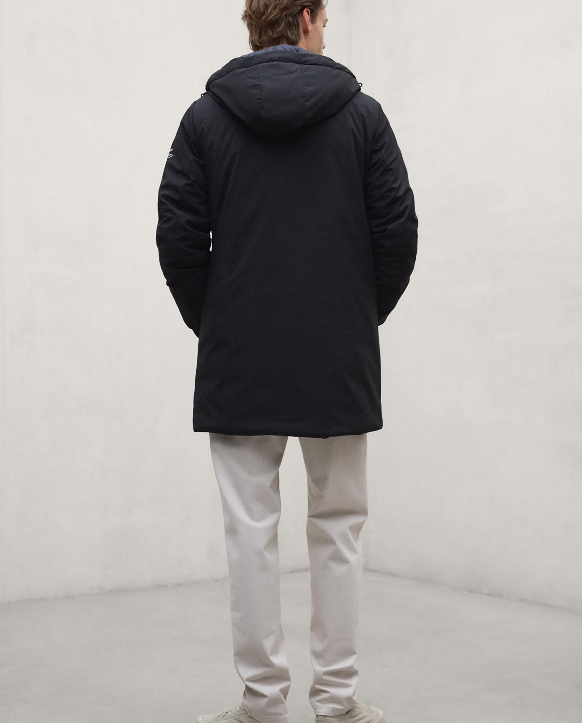 Imagen 2 de Parka de hombre pasu repelente al agua con capucha ajustable - Ecoalf - Negro Negro