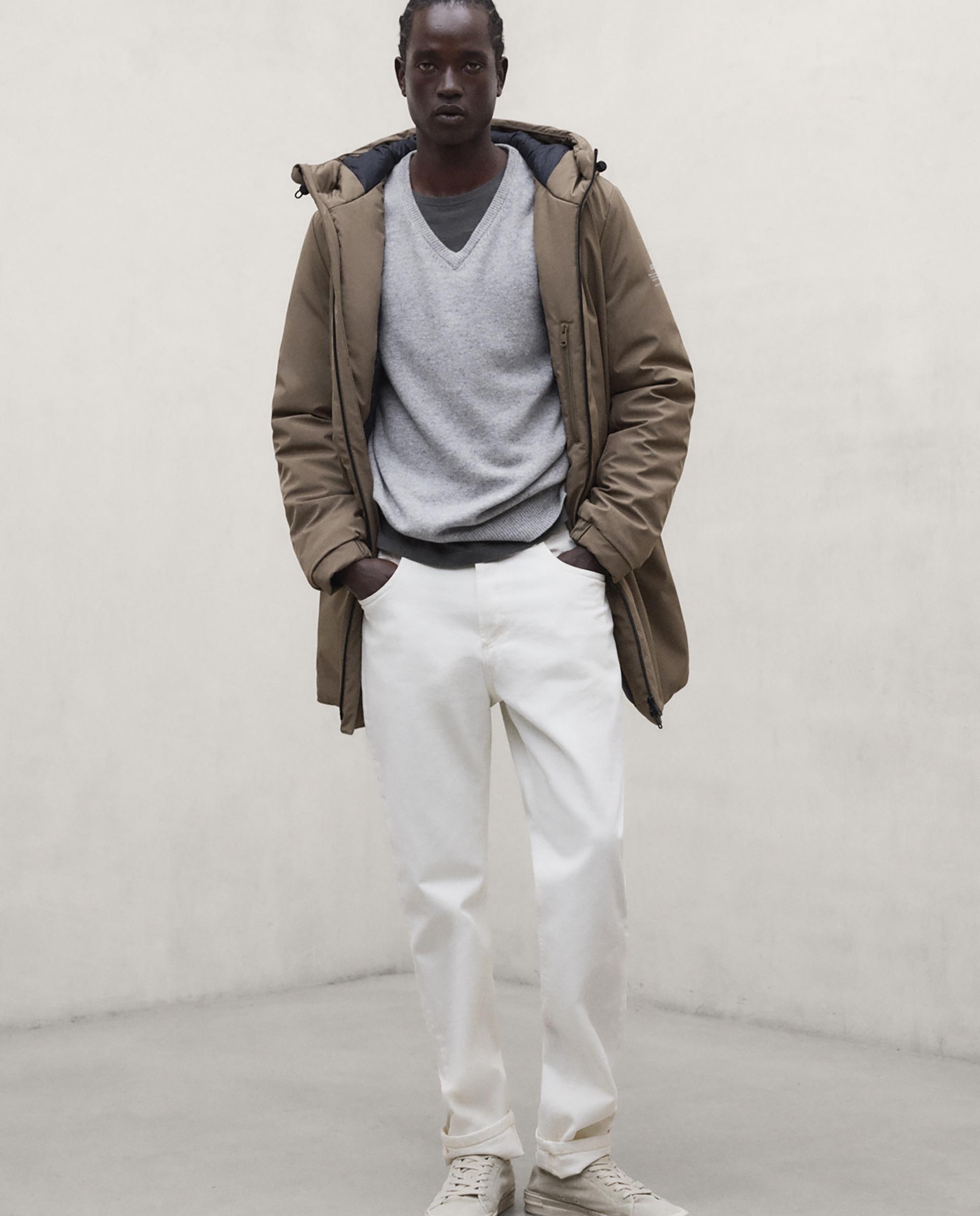 Imagen 1 de Parka de hombre pasu repelente al agua con capucha ajustable - Ecoalf - Marrón Marrón