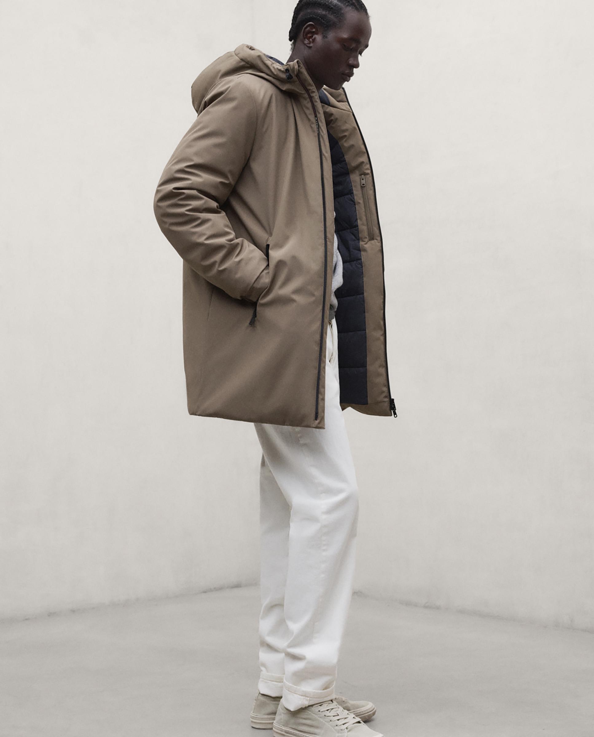 Imagen 2 de Parka de hombre pasu repelente al agua con capucha ajustable - Ecoalf - Marrón Marrón