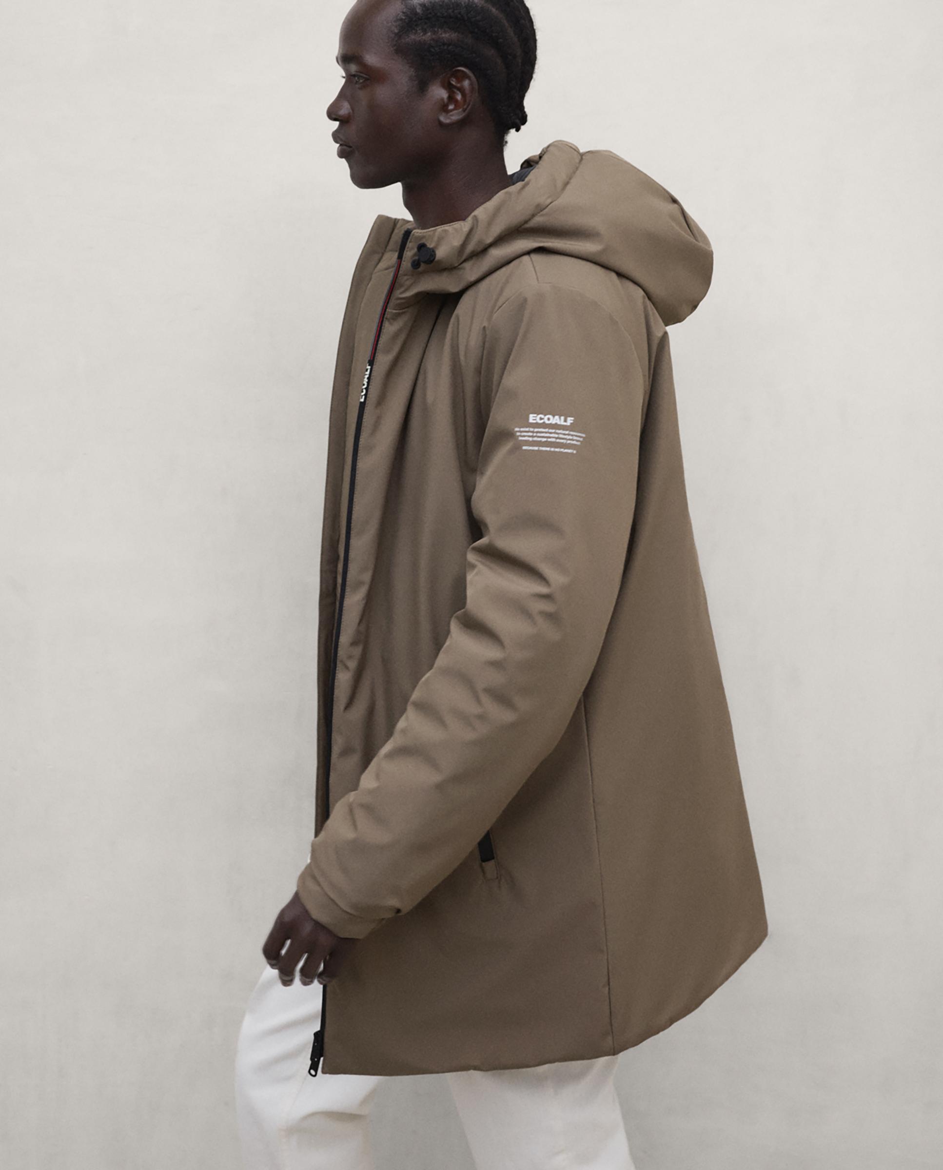 Imagen 4 de Parka de hombre pasu repelente al agua con capucha ajustable - Ecoalf - Marrón Marrón