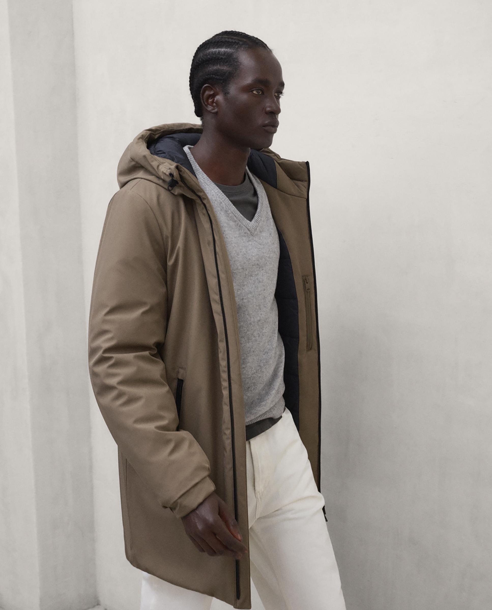 Imagen 5 de Parka de hombre pasu repelente al agua con capucha ajustable - Ecoalf - Marrón Marrón