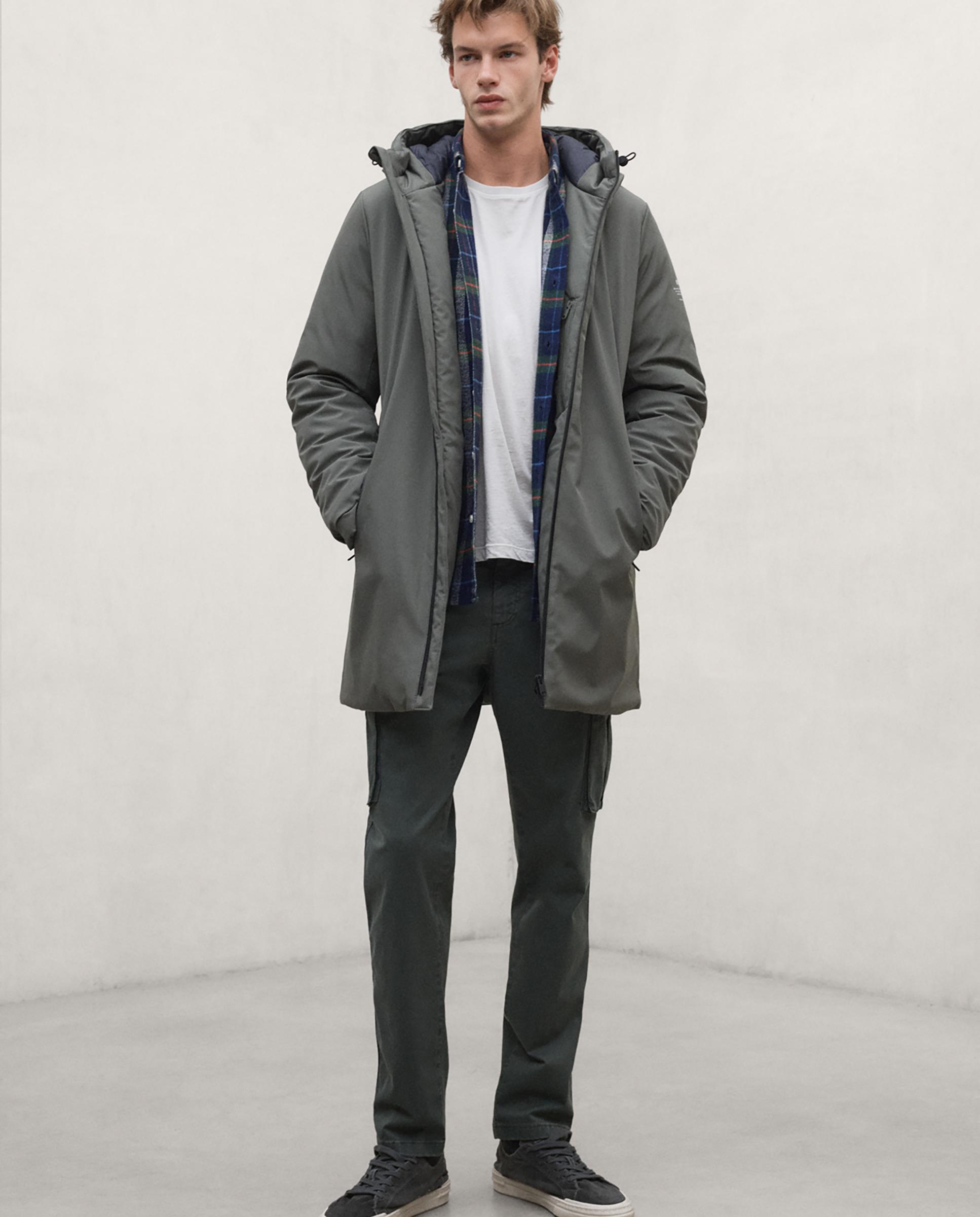 Imagen 1 de Parka de hombre pasu repelente al agua con capucha ajustable - Ecoalf - Verde Verde