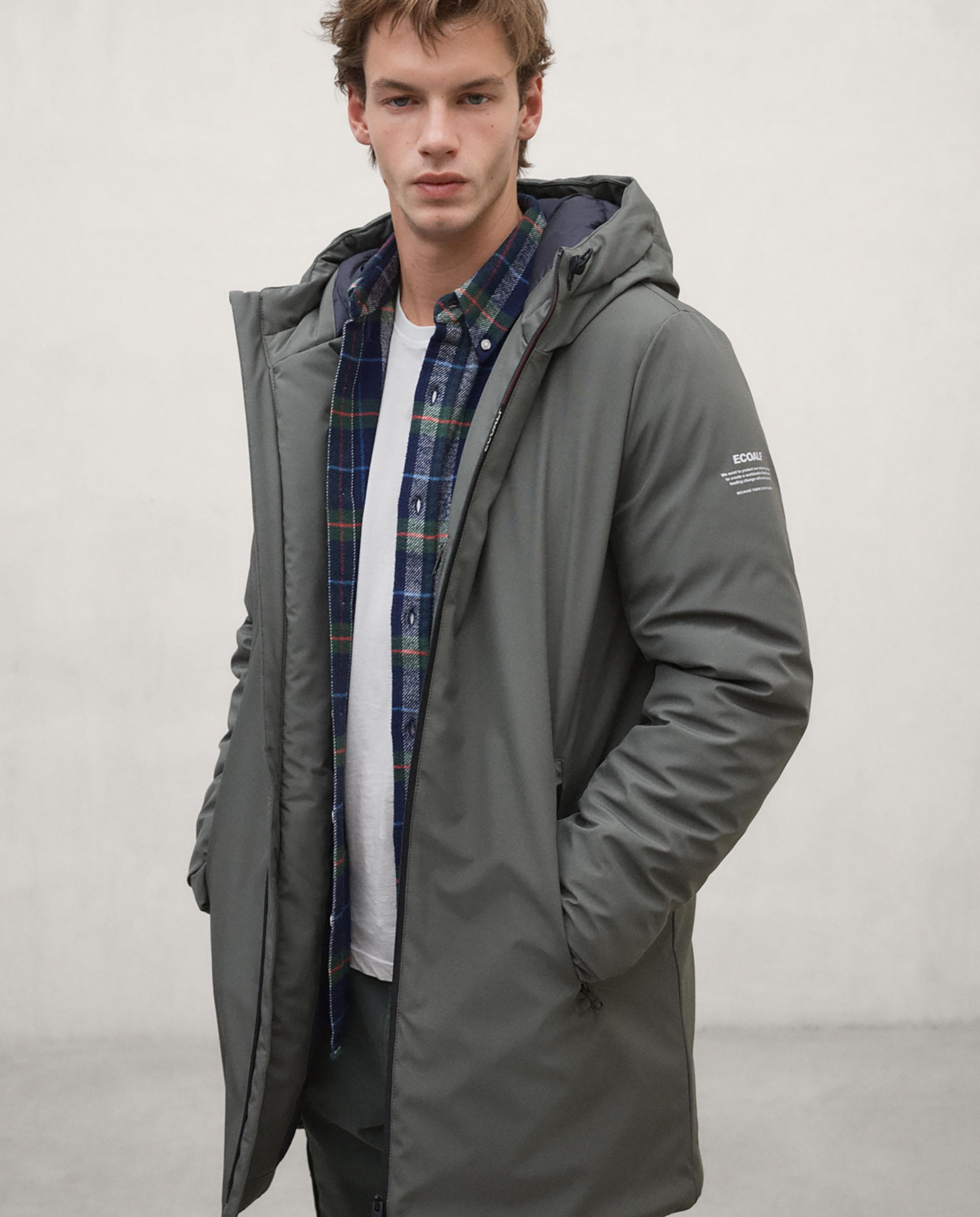 Imagen 2 de Parka de hombre pasu repelente al agua con capucha ajustable - Ecoalf - Verde Verde