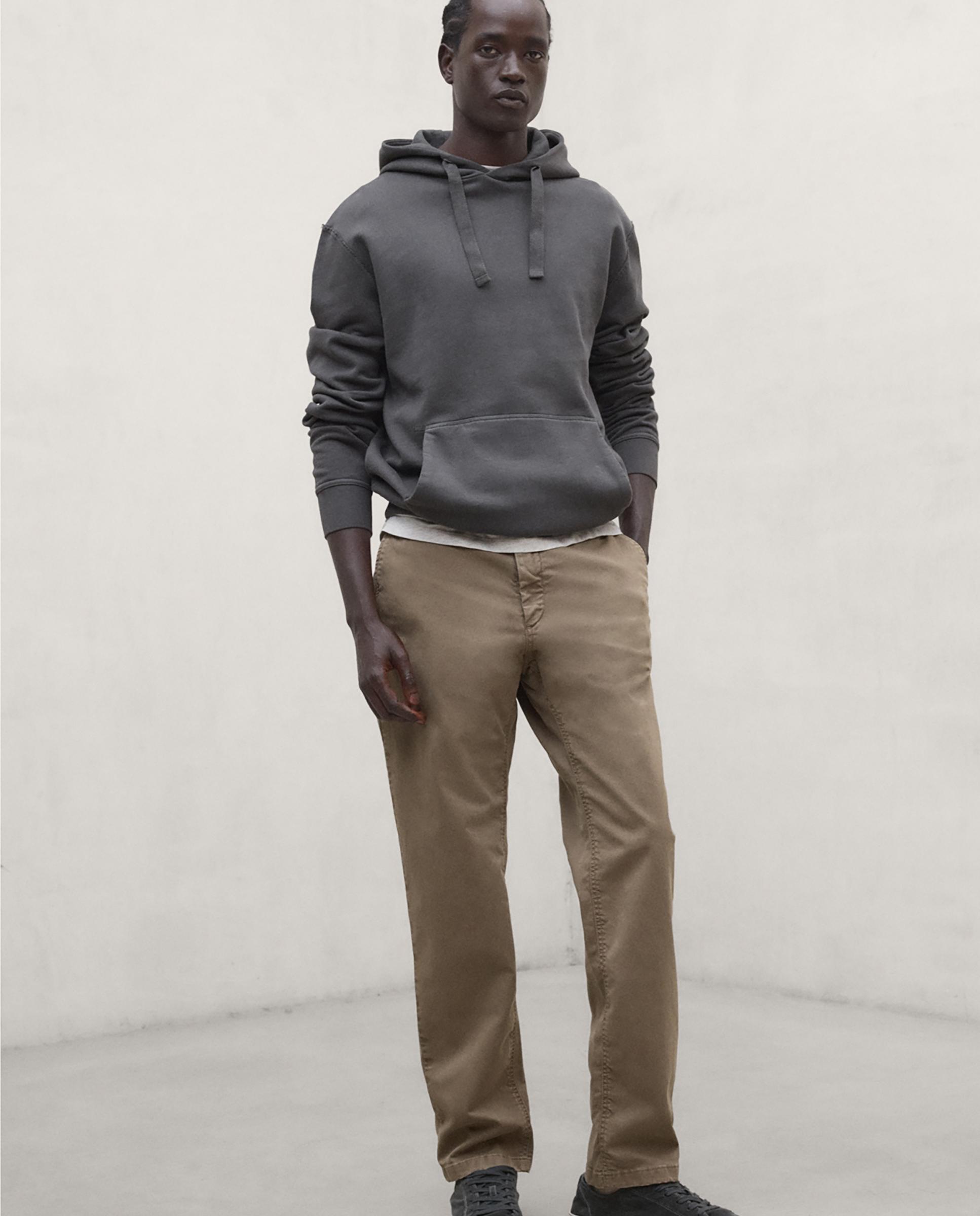 Sudadera de hombre pates con capucha ajustable - Ecoalf - Gris oscuro Gris oscuro-1