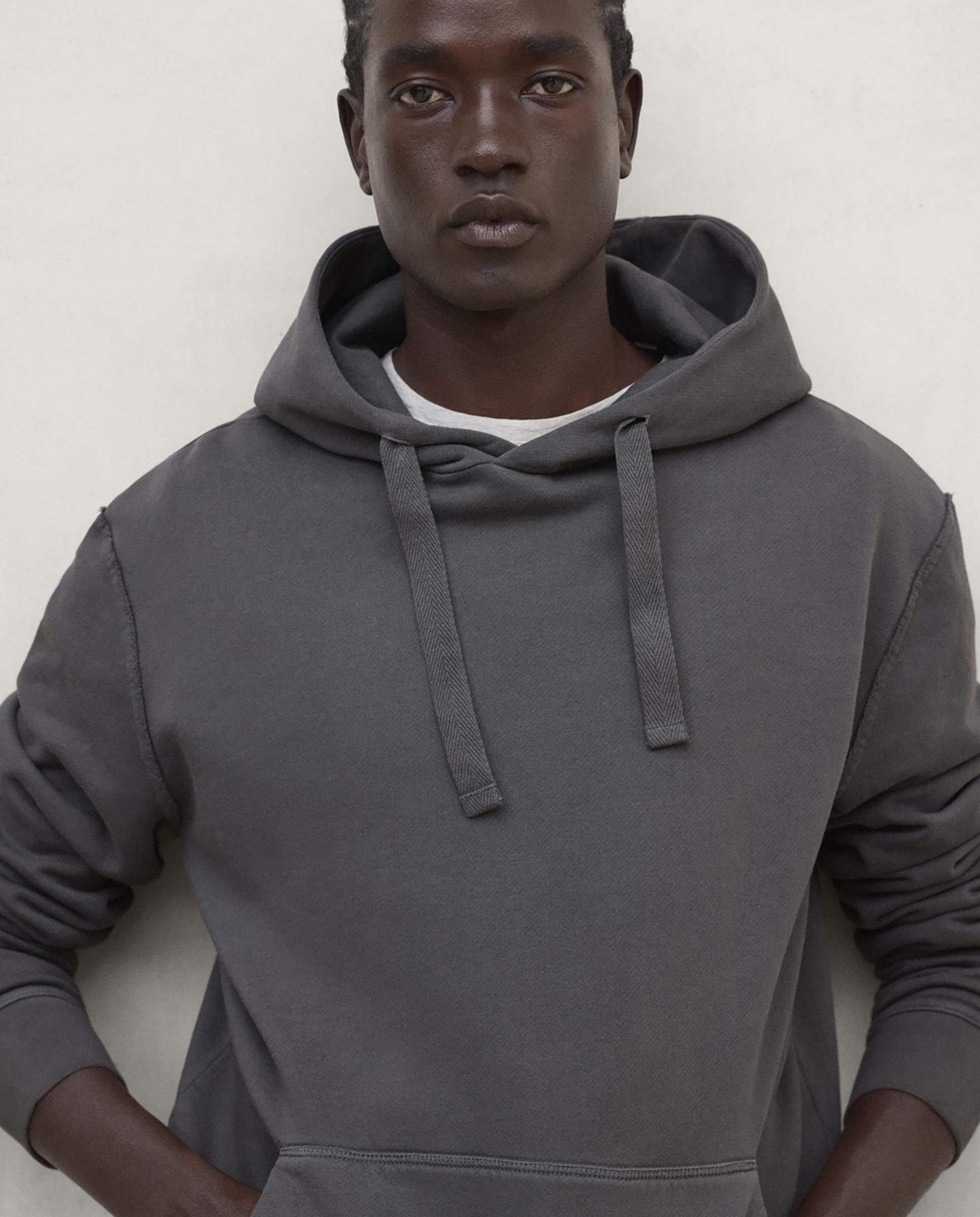 Sudadera de hombre pates con capucha ajustable - Ecoalf - Gris oscuro Gris oscuro-2
