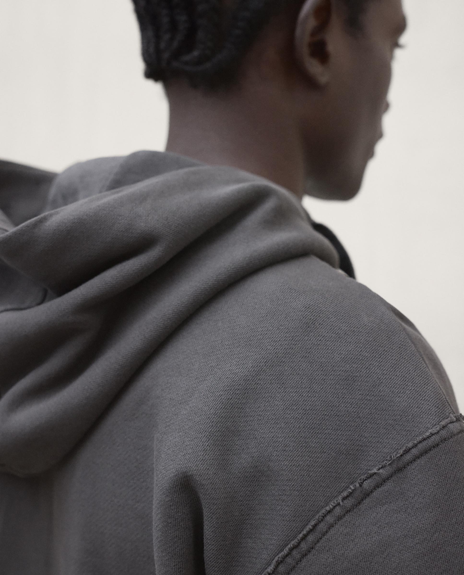 Sudadera de hombre pates con capucha ajustable - Ecoalf - Gris oscuro Gris oscuro-3
