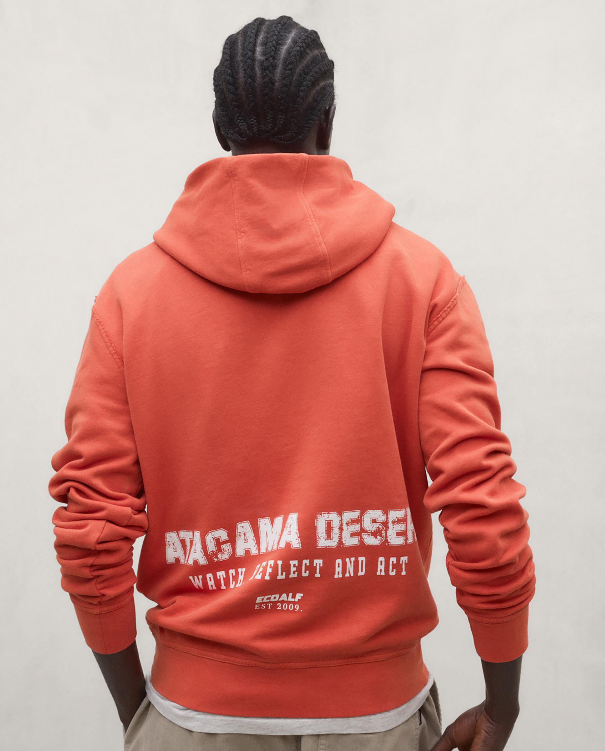 Sudadera de hombre pates con capucha ajustable - Ecoalf - Naranja Naranja-2