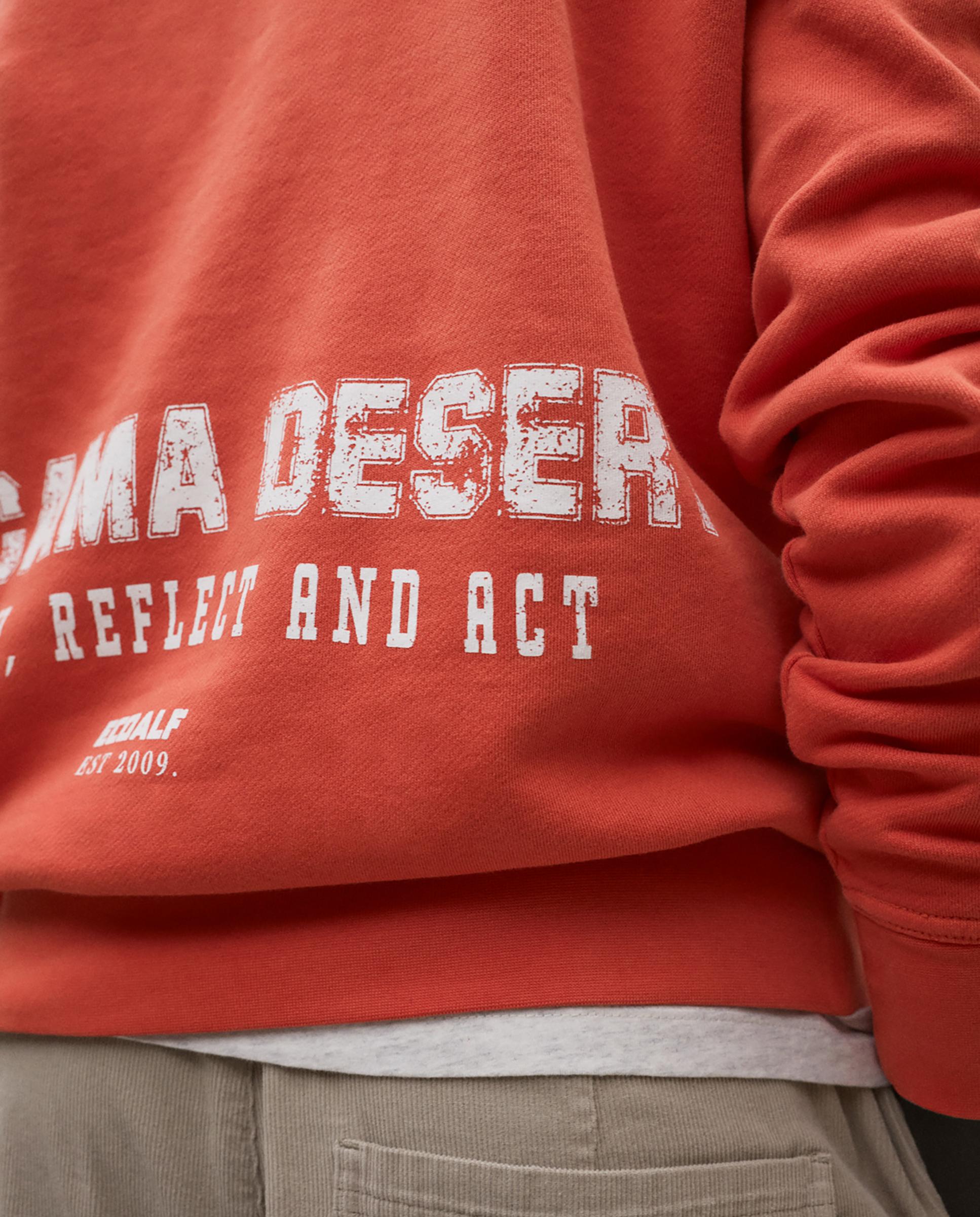 Sudadera de hombre pates con capucha ajustable - Ecoalf - Naranja Naranja-3