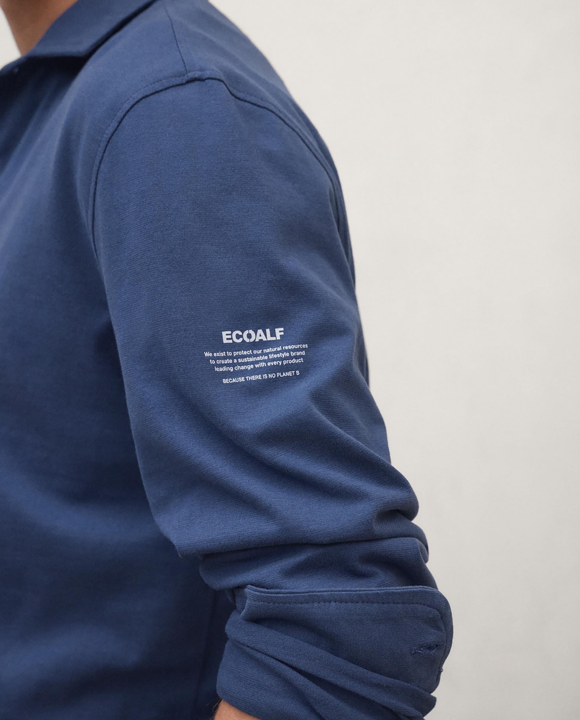 Polo de hombre patrick de manga larga - Ecoalf - Azul Azul-4