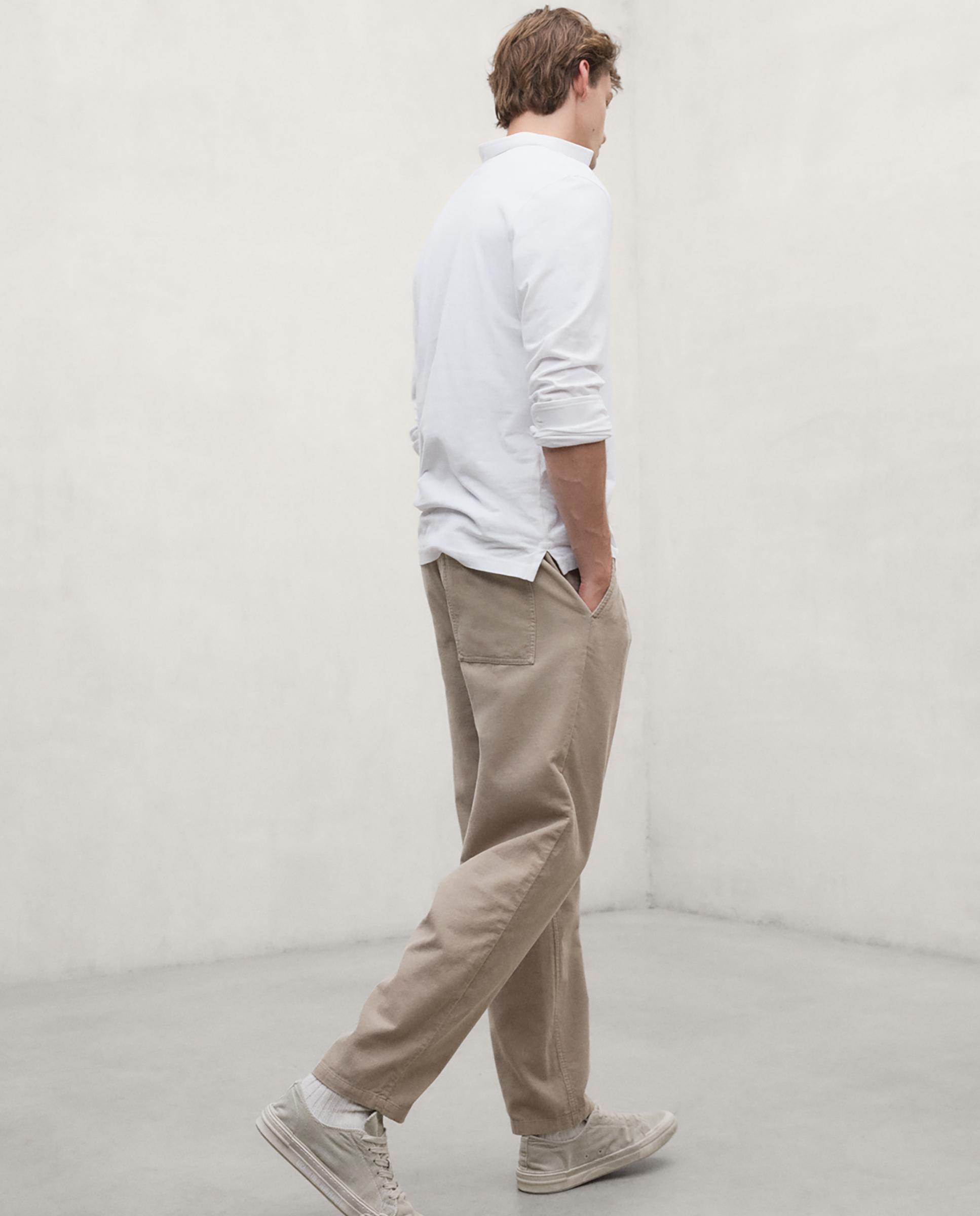 Polo de hombre patrick de manga larga - Ecoalf - Blanco Blanco-4