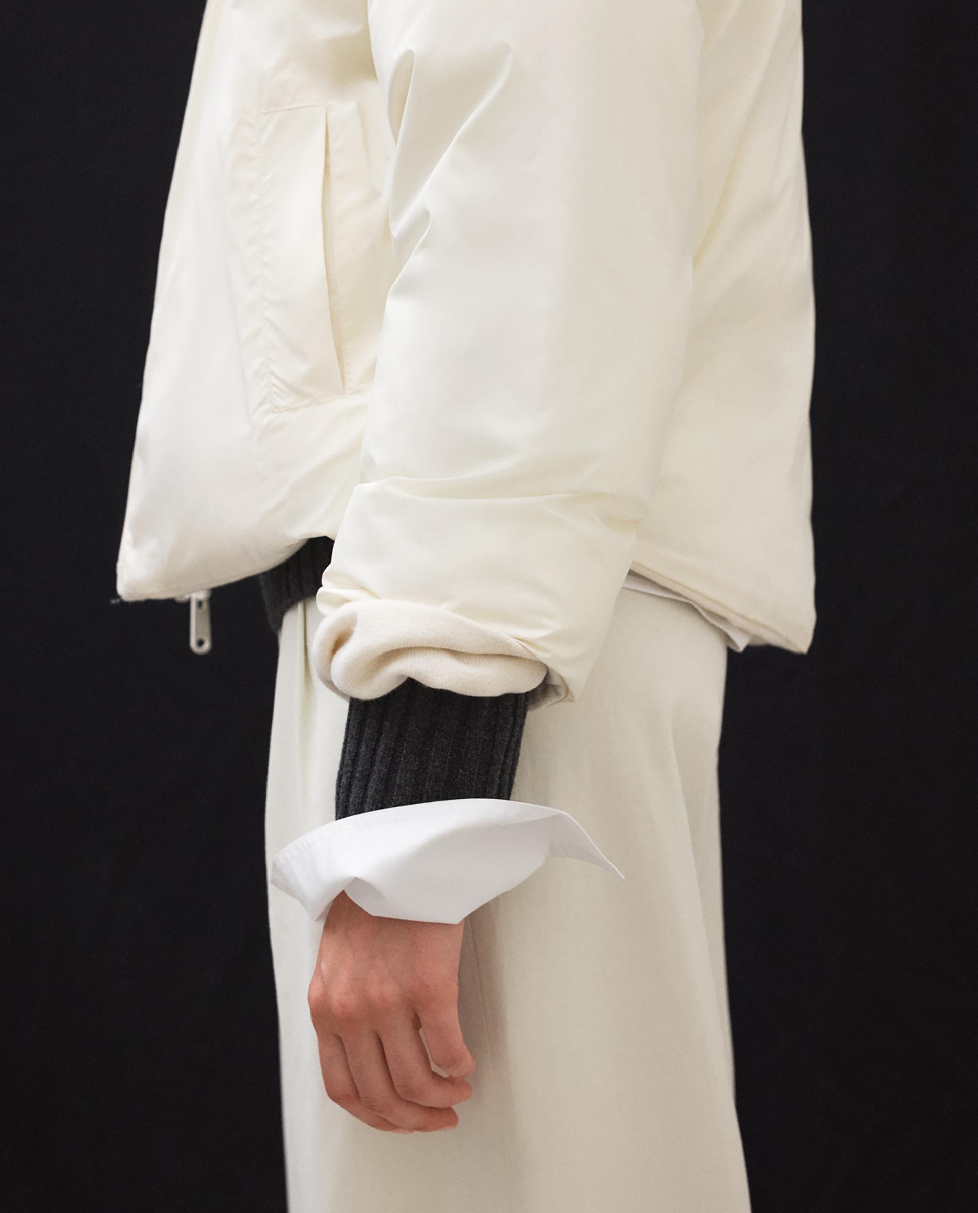 Chaqueta híbrida de mujer sintre reversible - Ecoalf - Blanco Blanco-5
