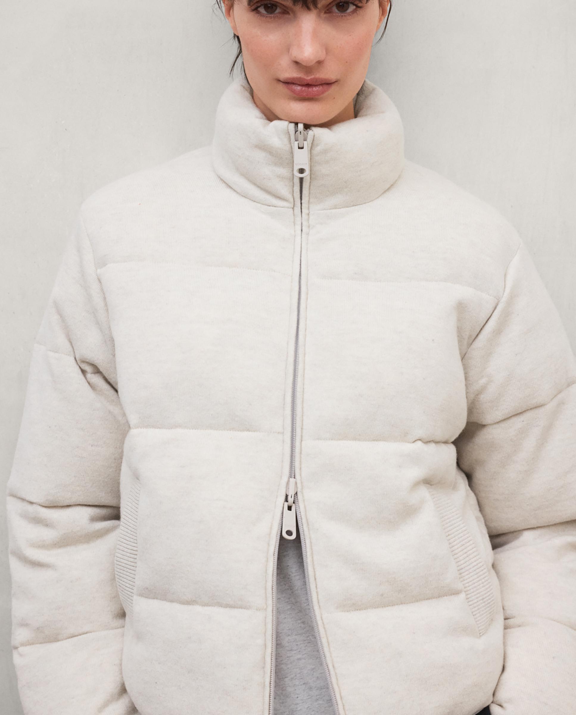 Chaqueta híbrida de mujer sintre reversible - Ecoalf - Beige Beige-2