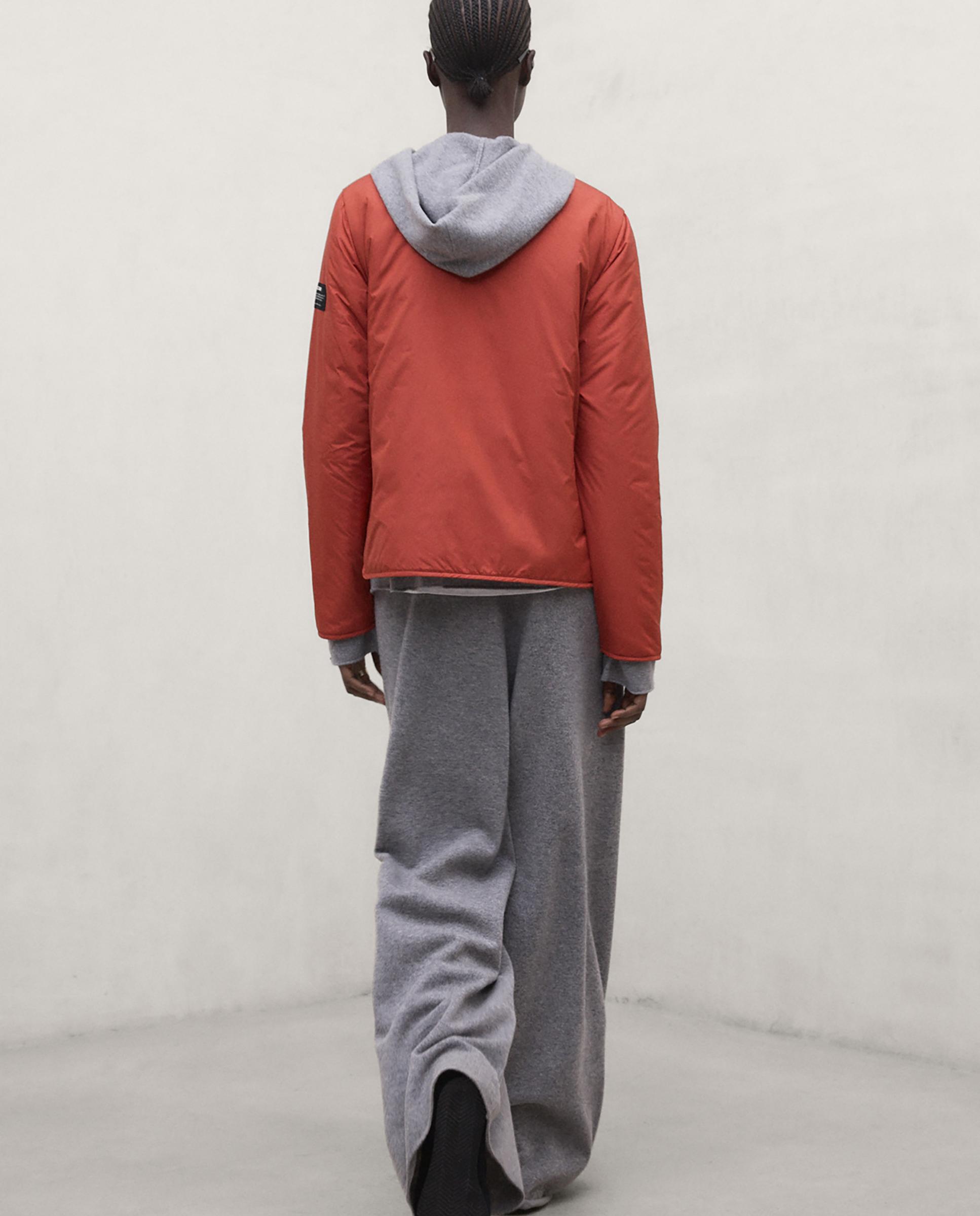 Chaqueta de mujer con cuello redondo y botones a presión monica - Ecoalf - Naranja Naranja-2