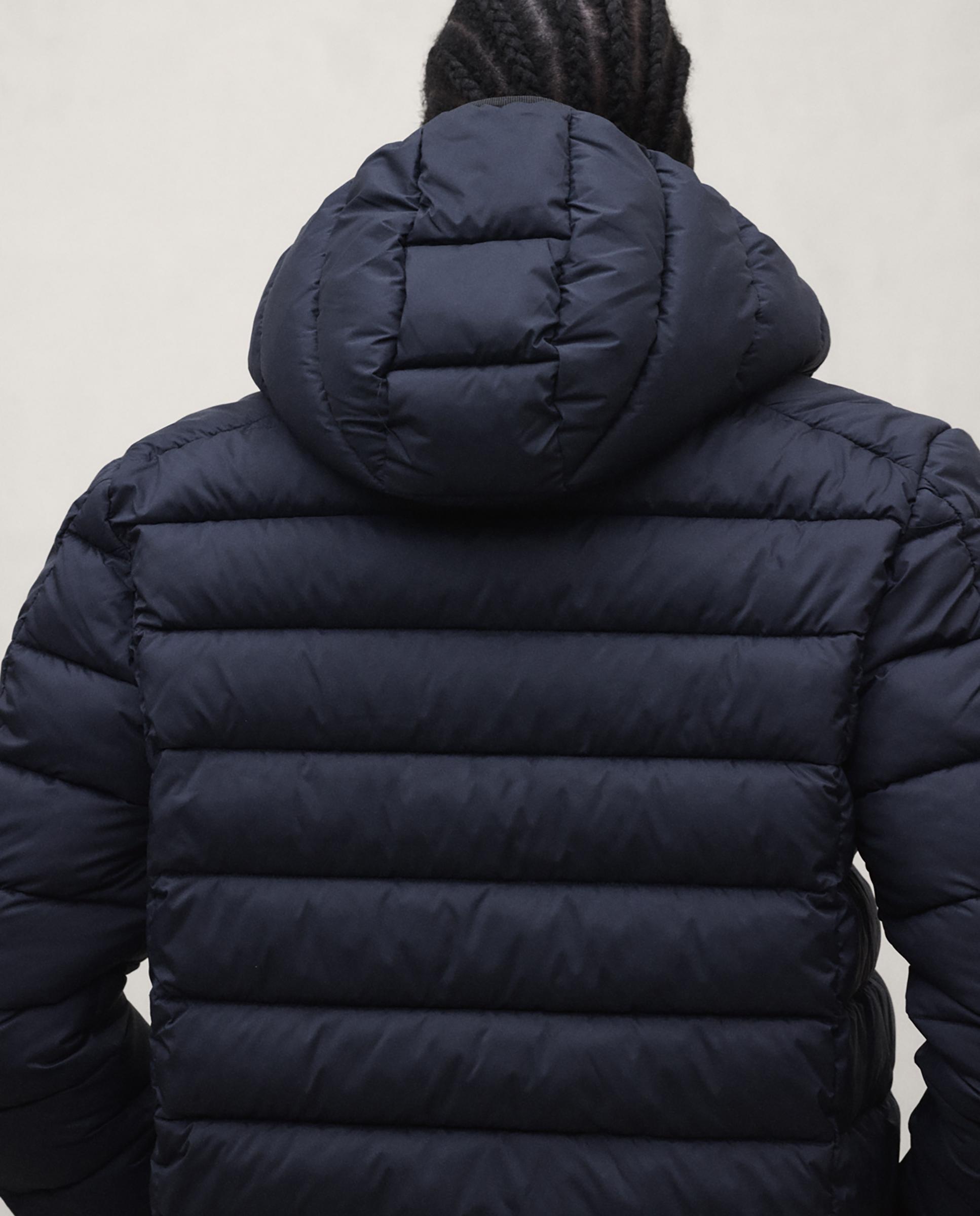Chaqueta de hombre aspenalf repelente al agua con capucha - Ecoalf - Azul marino Azul marino-3