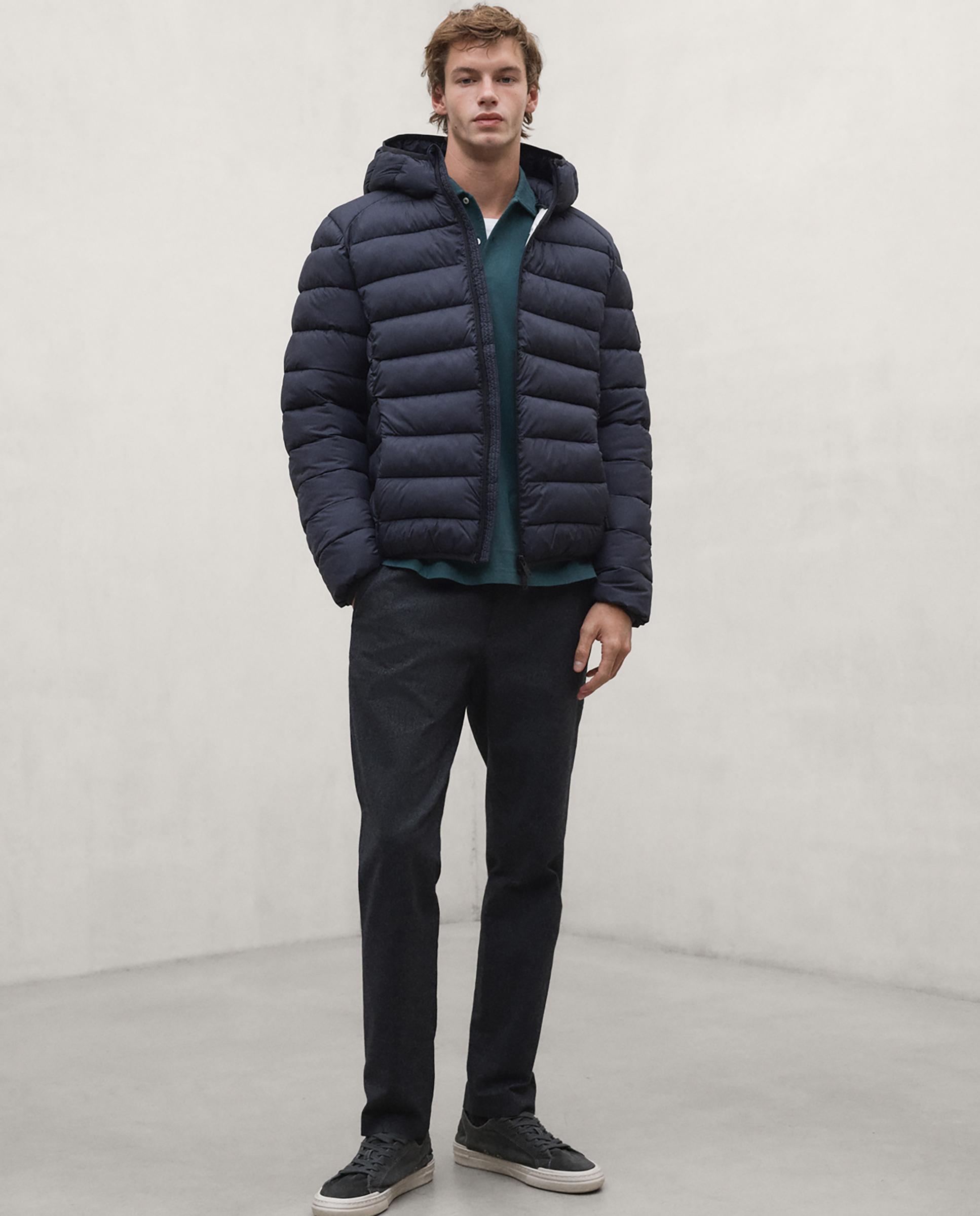 Chaqueta de hombre aspenalf repelente al agua con capucha - Ecoalf - Gris oscuro Gris oscuro-2