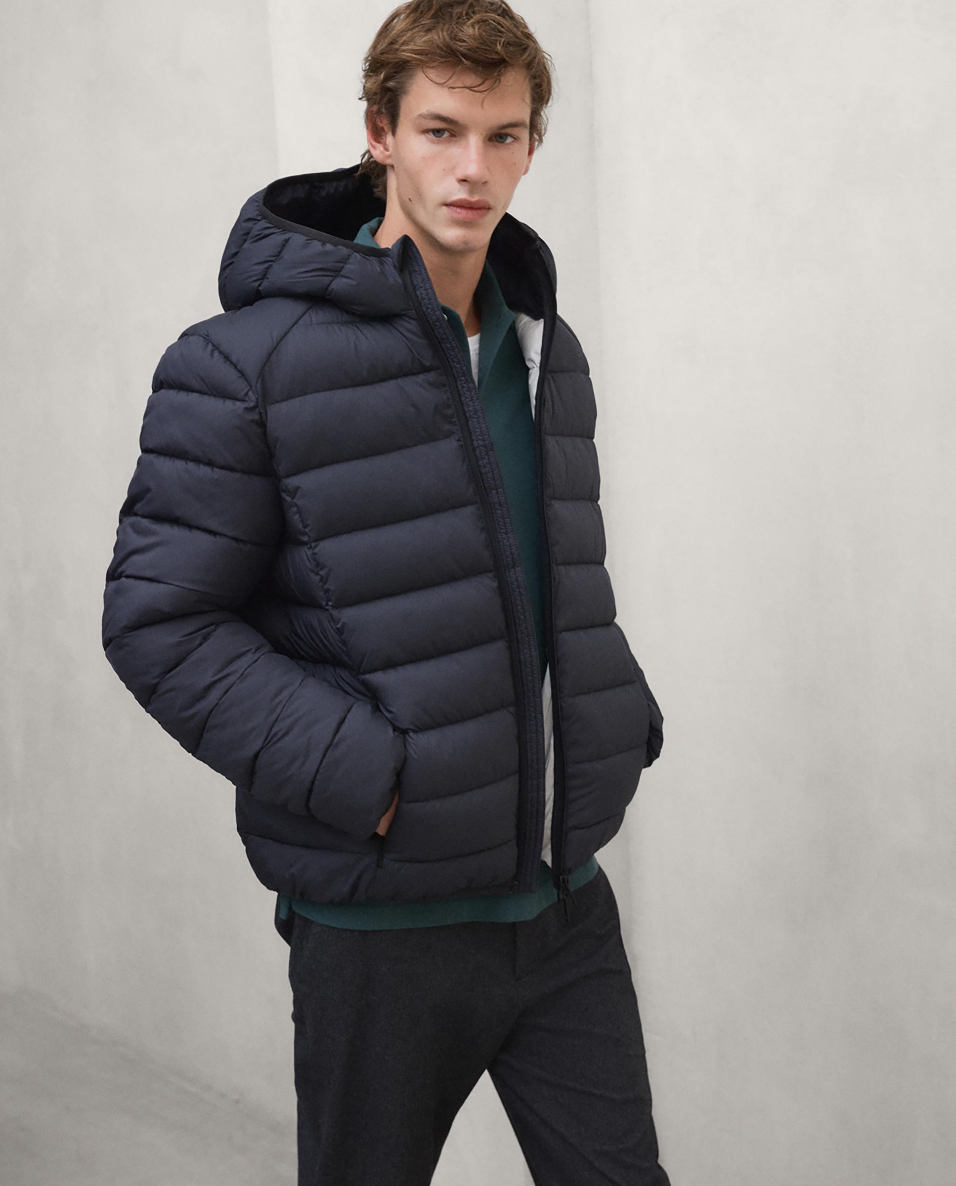 Chaqueta de hombre aspenalf repelente al agua con capucha - Ecoalf - Gris oscuro Gris oscuro-3