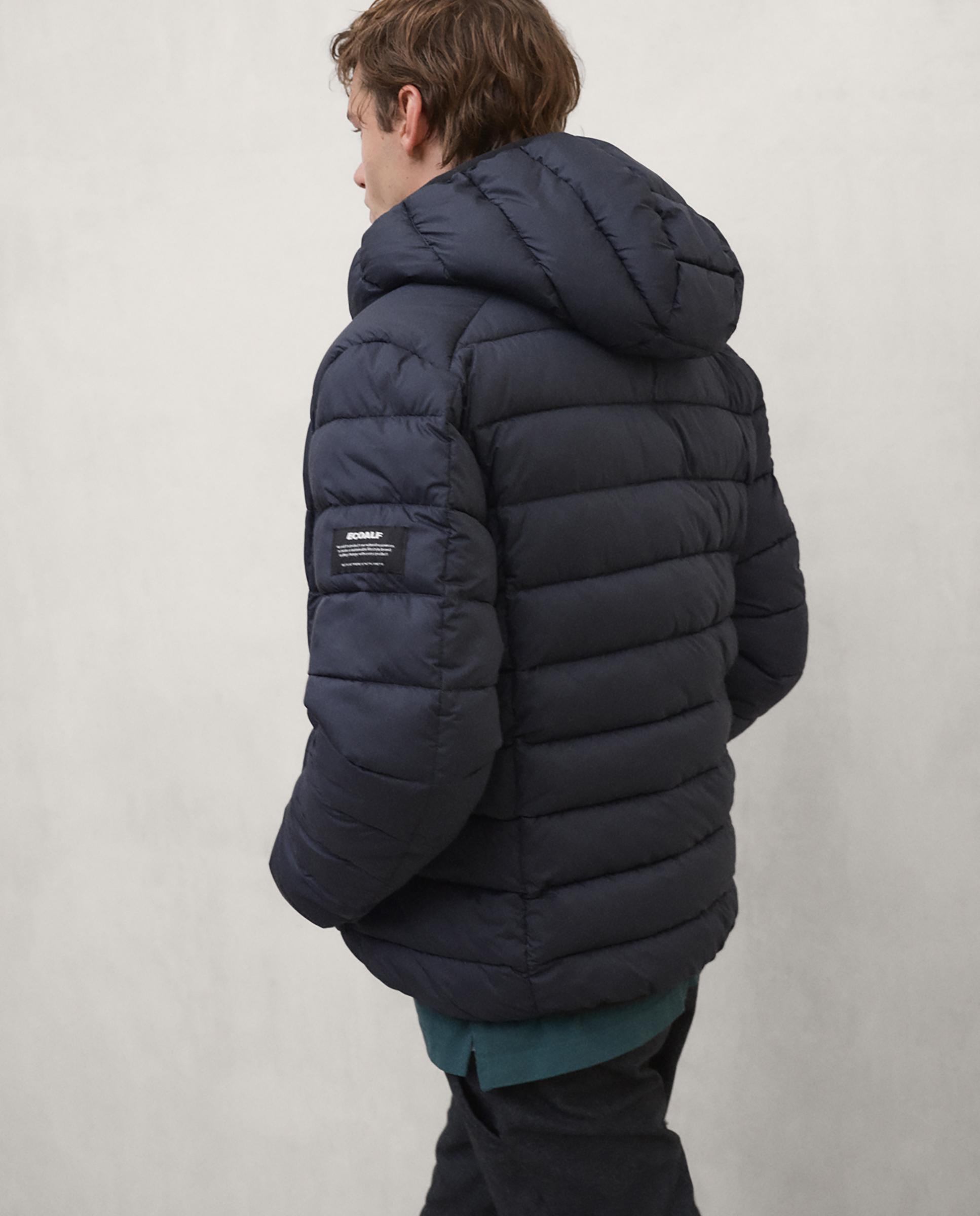 Chaqueta de hombre aspenalf repelente al agua con capucha - Ecoalf - Gris oscuro Gris oscuro-4
