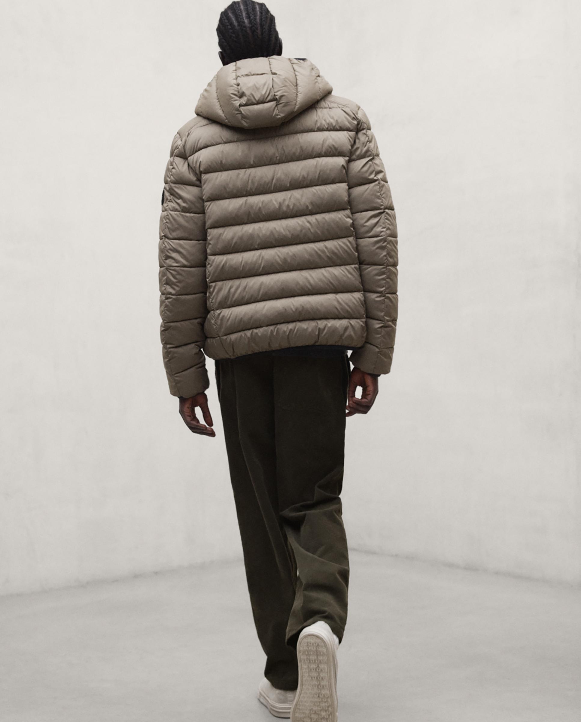 Chaqueta de hombre aspenalf repelente al agua con capucha - Ecoalf - Marrón Marrón-2