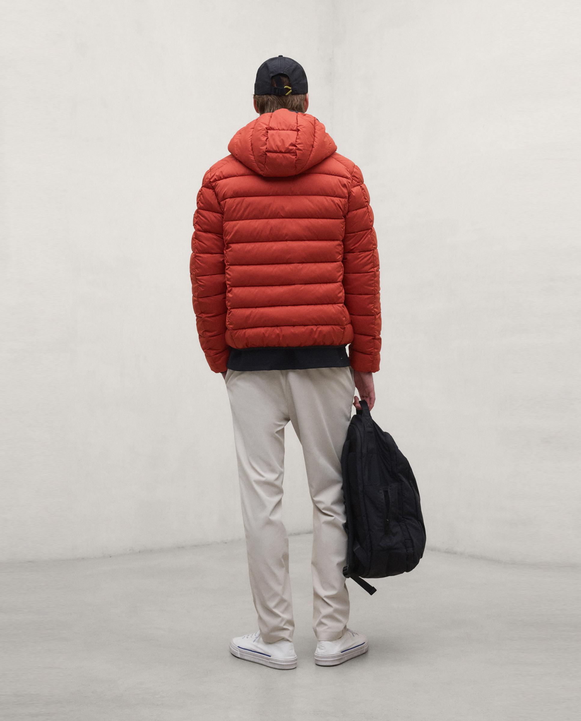 Chaqueta de hombre aspenalf repelente al agua con capucha - Ecoalf - Naranja Naranja-2